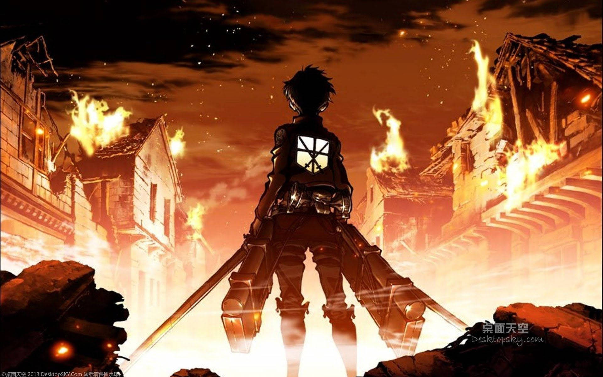 Upendo Unaowaka - Attack On Titan Picha ya Ukuta