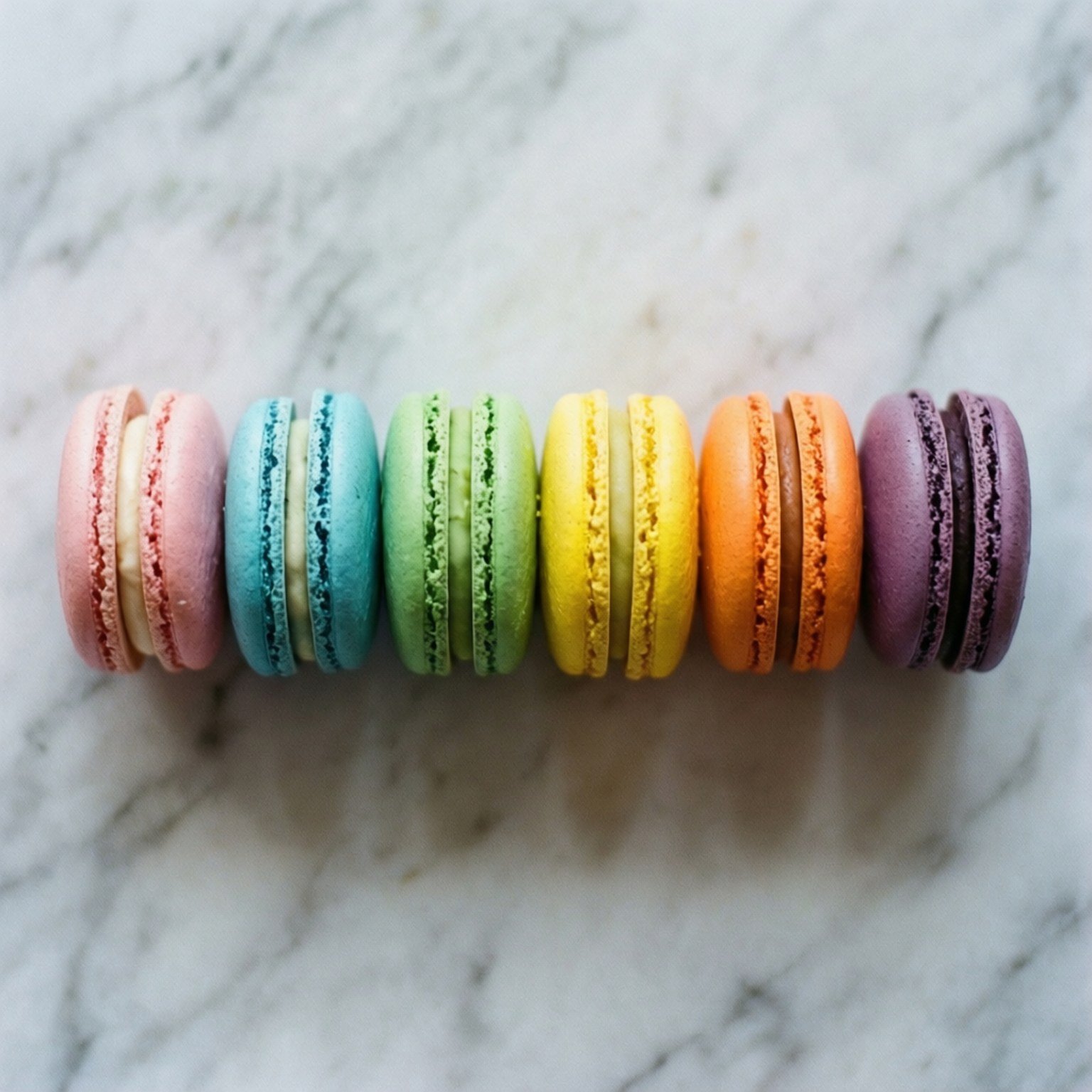 Upinde wa Macaron wa Mvua Picha ya Ukuta