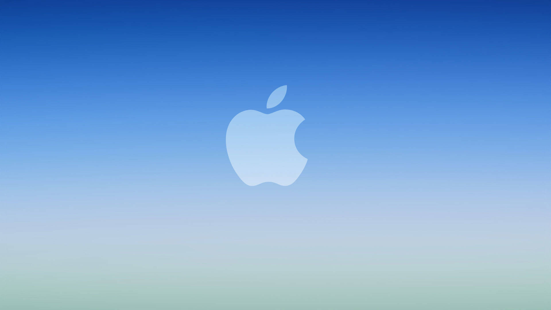 Upinde wa Rangi wa Apple Bluu Baridi Picha ya Ukuta