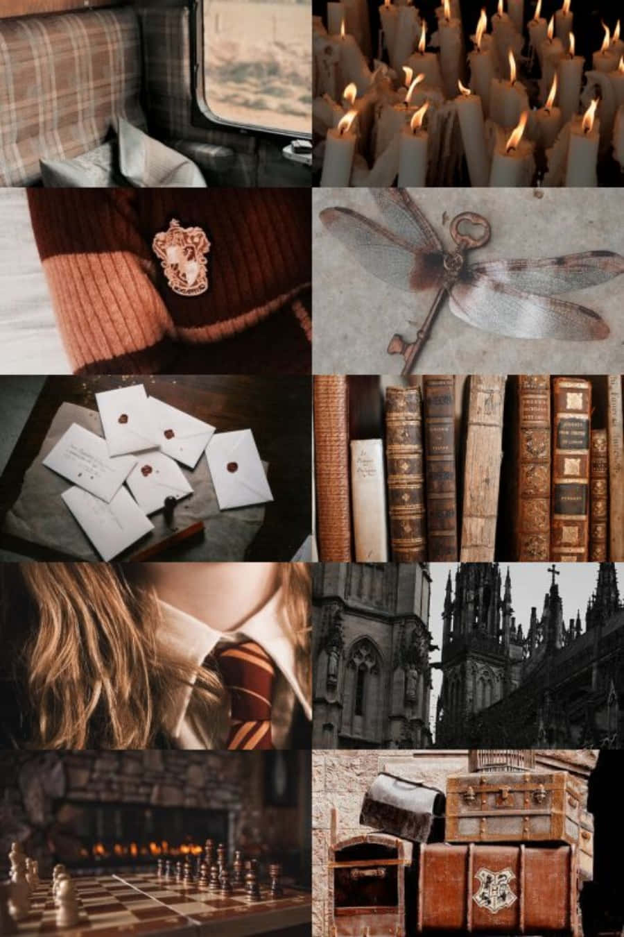 Urembo wa Kichawi wa Hogwarts Picha ya Ukuta