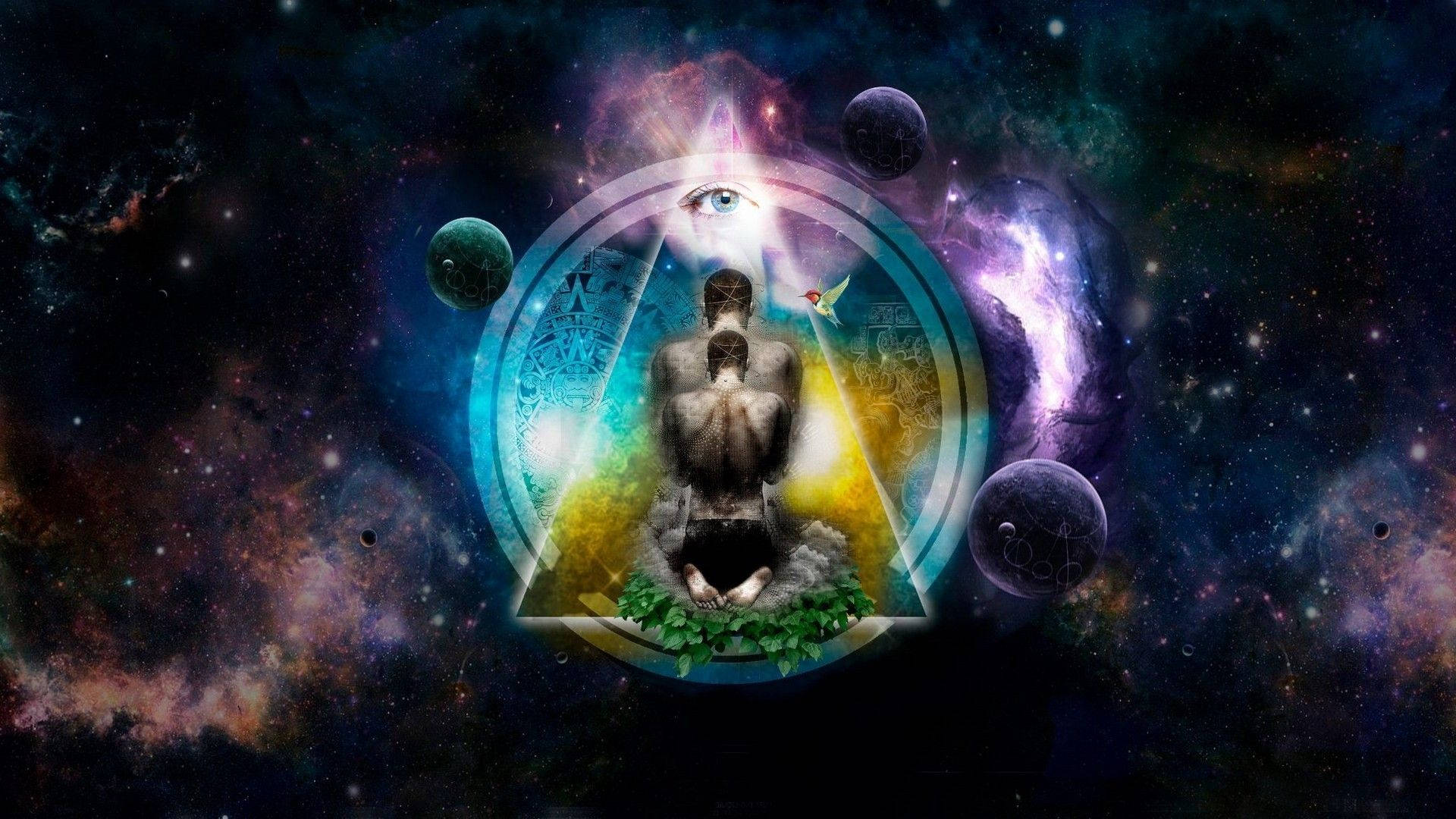 Urembo wa Kiroho wa Pantheism Picha ya Ukuta