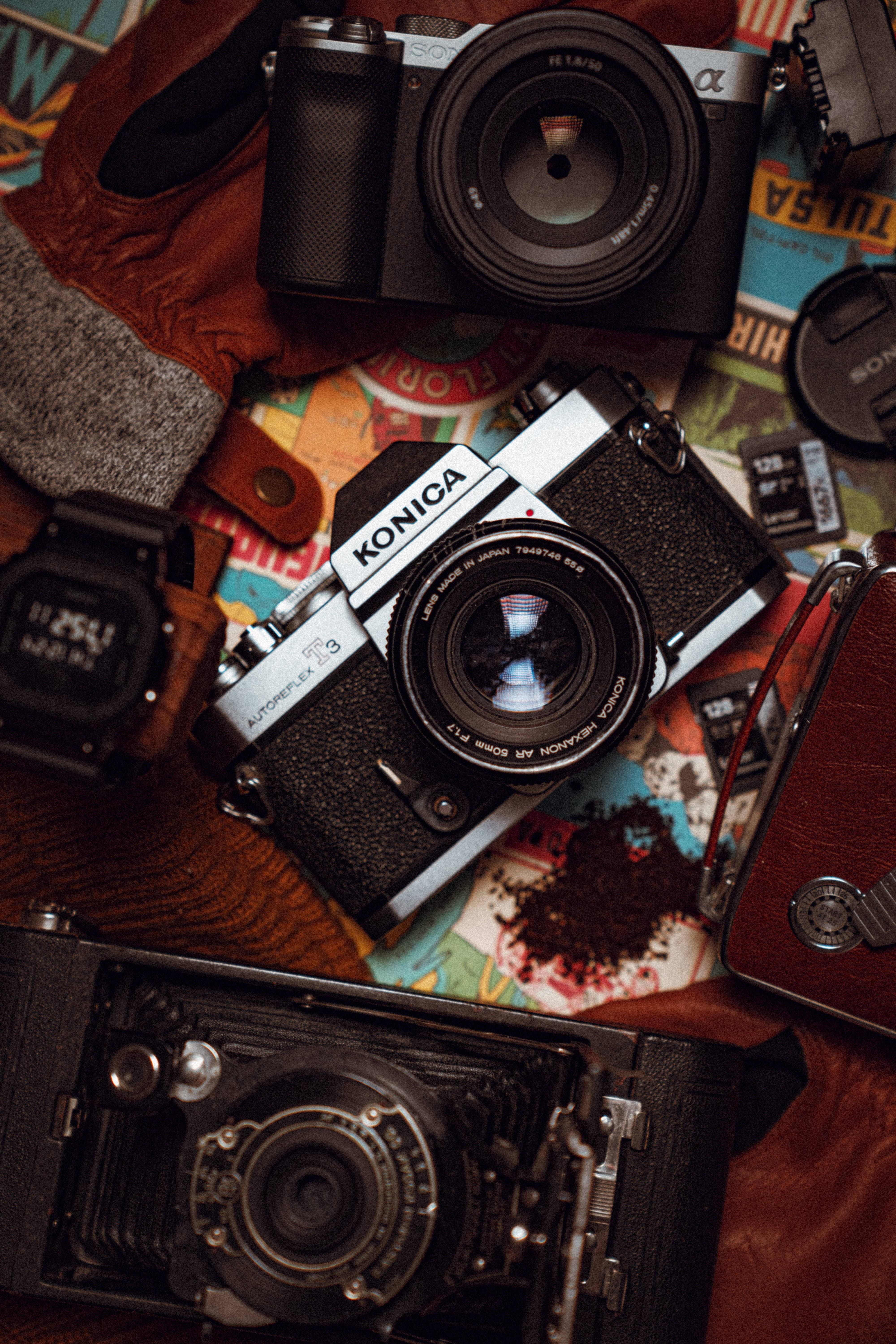 Urembo wa Mpangilio wa Kamera ya DSLR Picha ya Ukuta