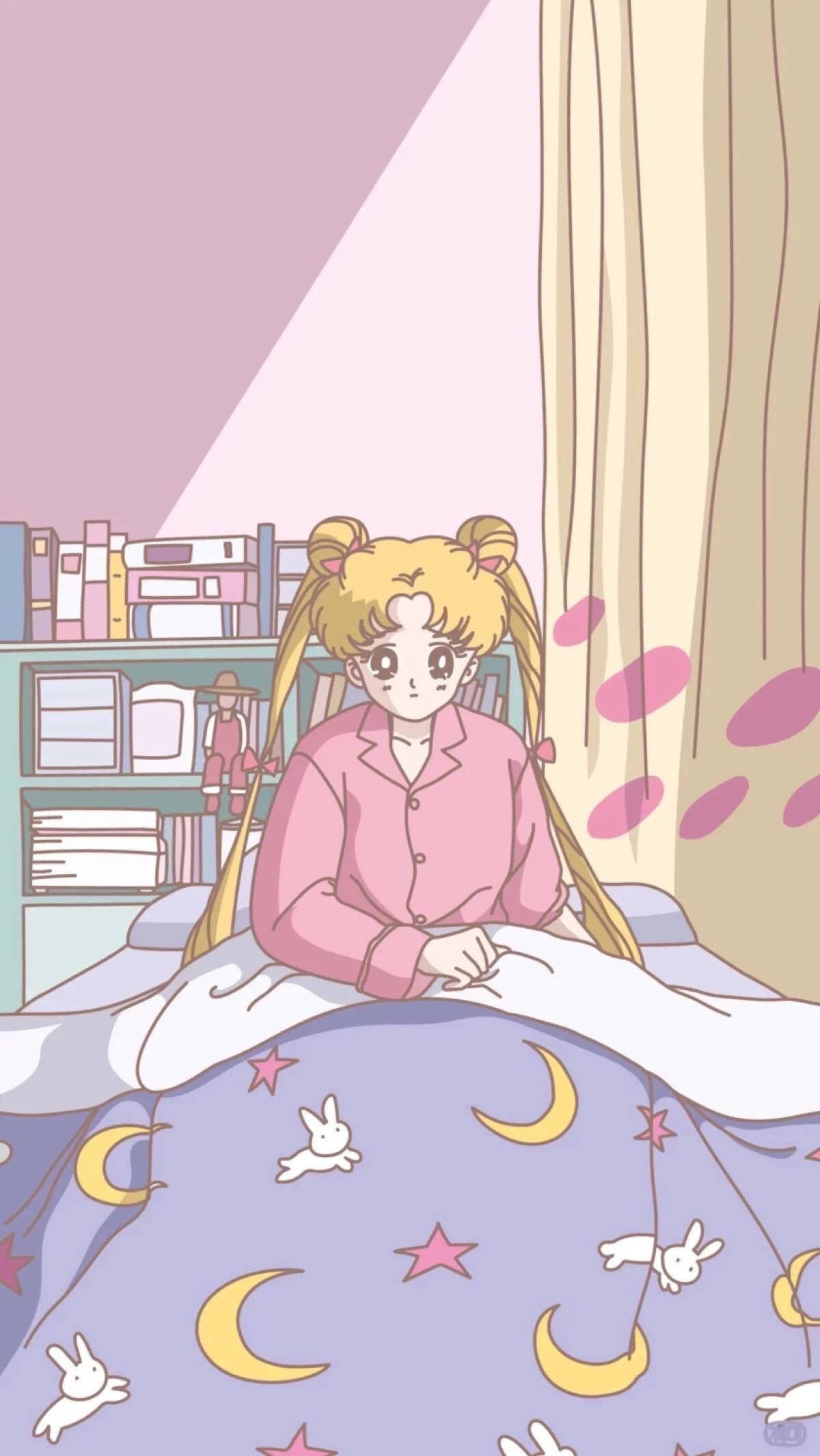 Usagi Anaamka Sailor Moon iPhone Picha ya Ukuta