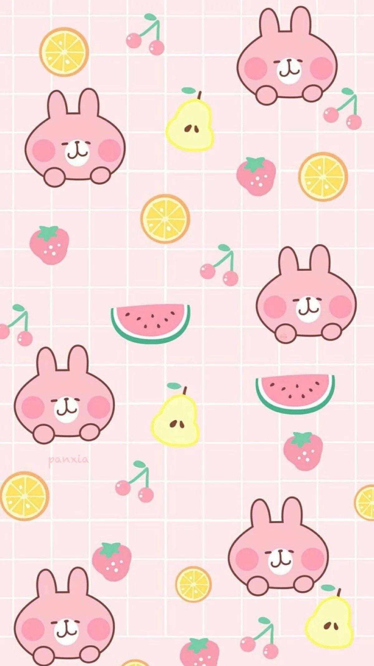 Usagi Mzuri na Mwenye Kupendeza wa Kawaii Picha ya Ukuta