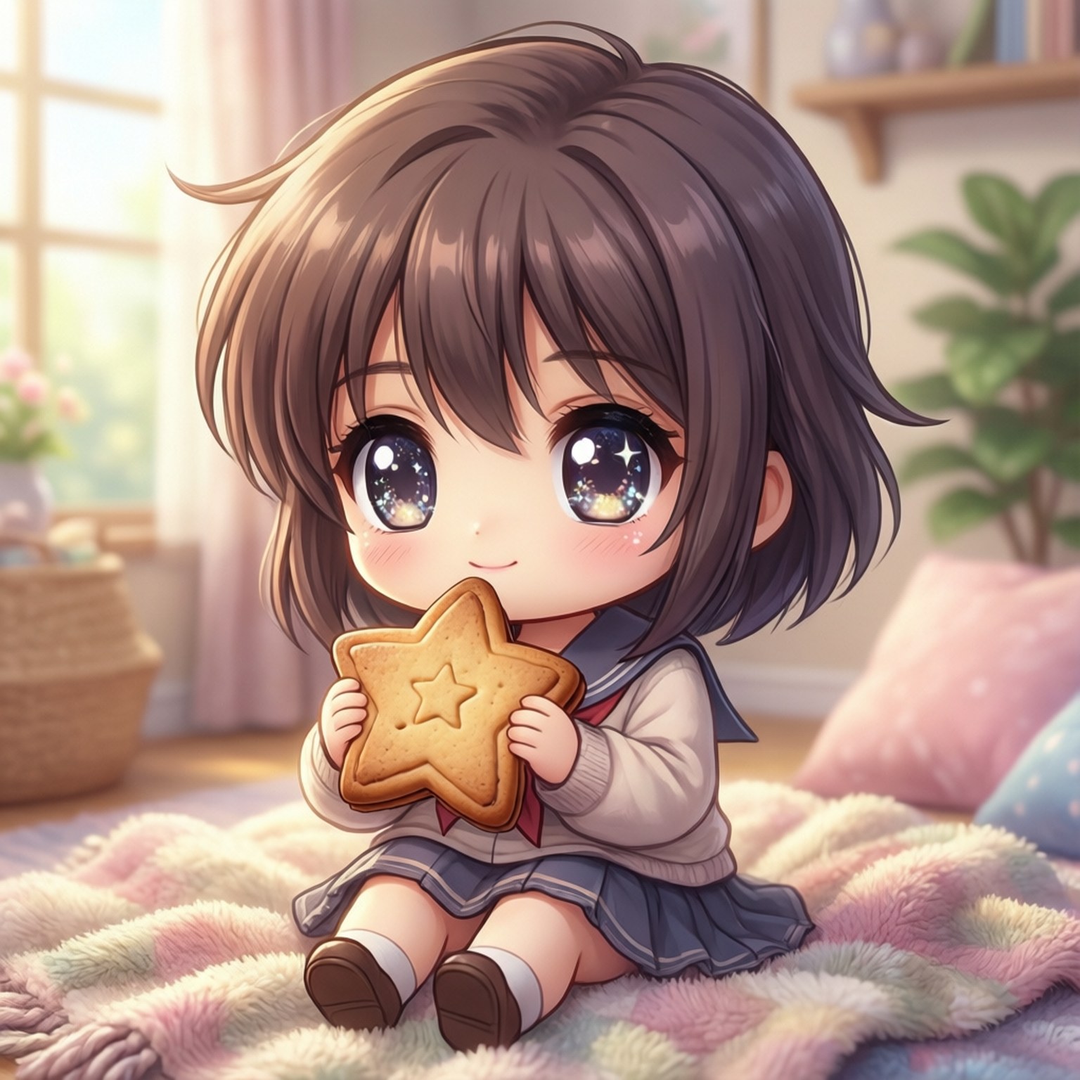 Ushio's Cookie Joy Picha ya Ukuta