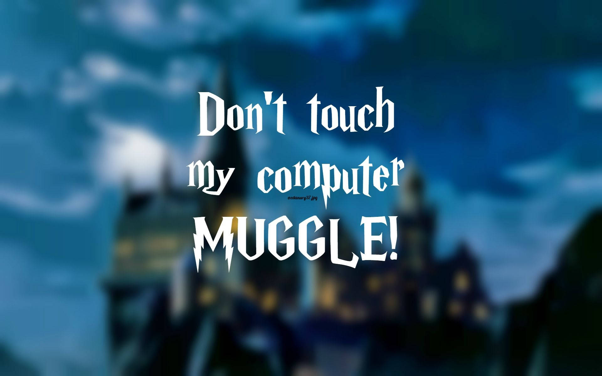 Usiguse Kompyuta Yangu Harry Potter Picha ya Ukuta