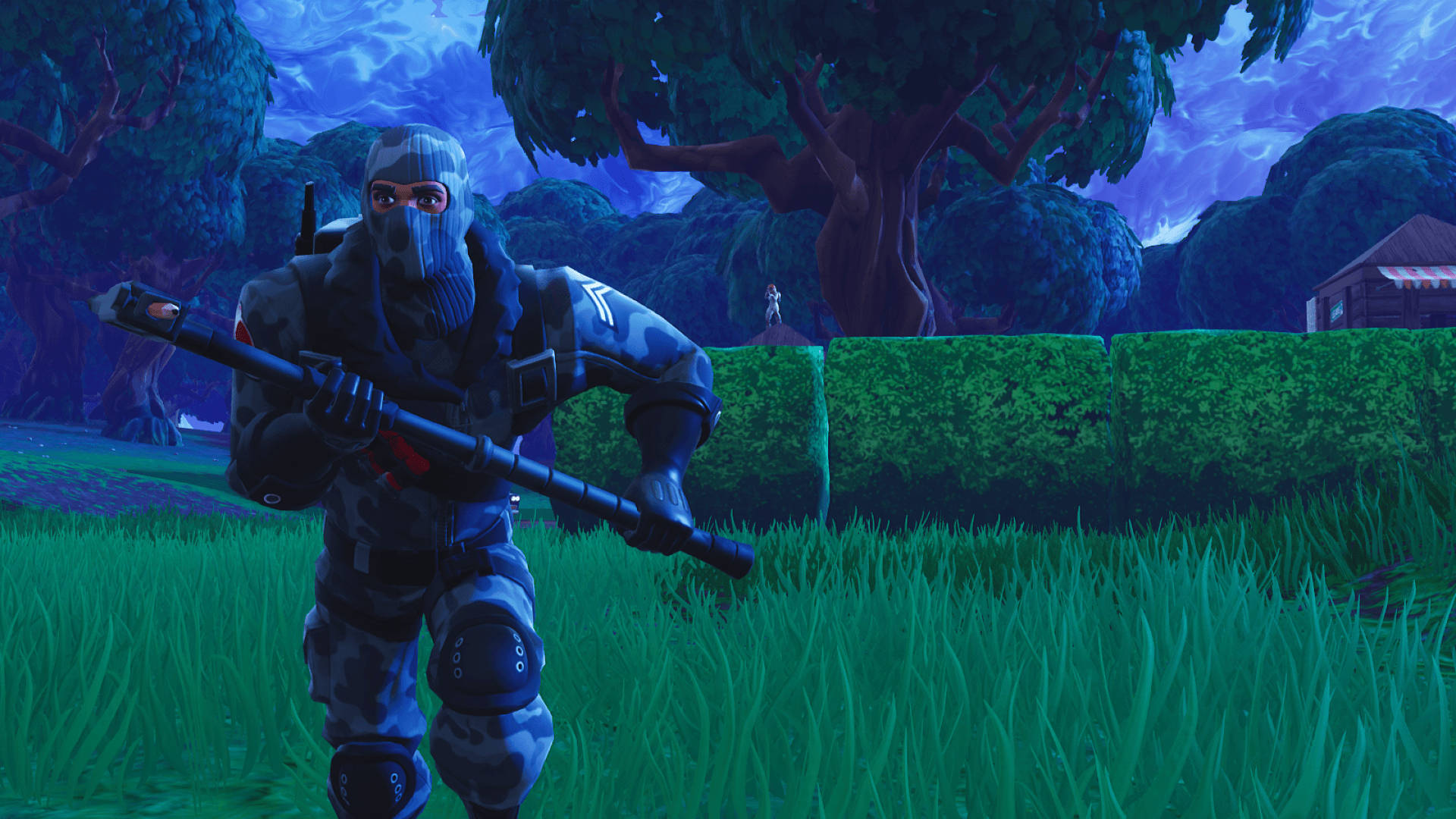 Usitafute mbali zaidi ya Havoc ya Fortnite kwa uzoefu wa michezo ya kubahatisha unaosisimua na wenye vurugu! Picha ya Ukuta