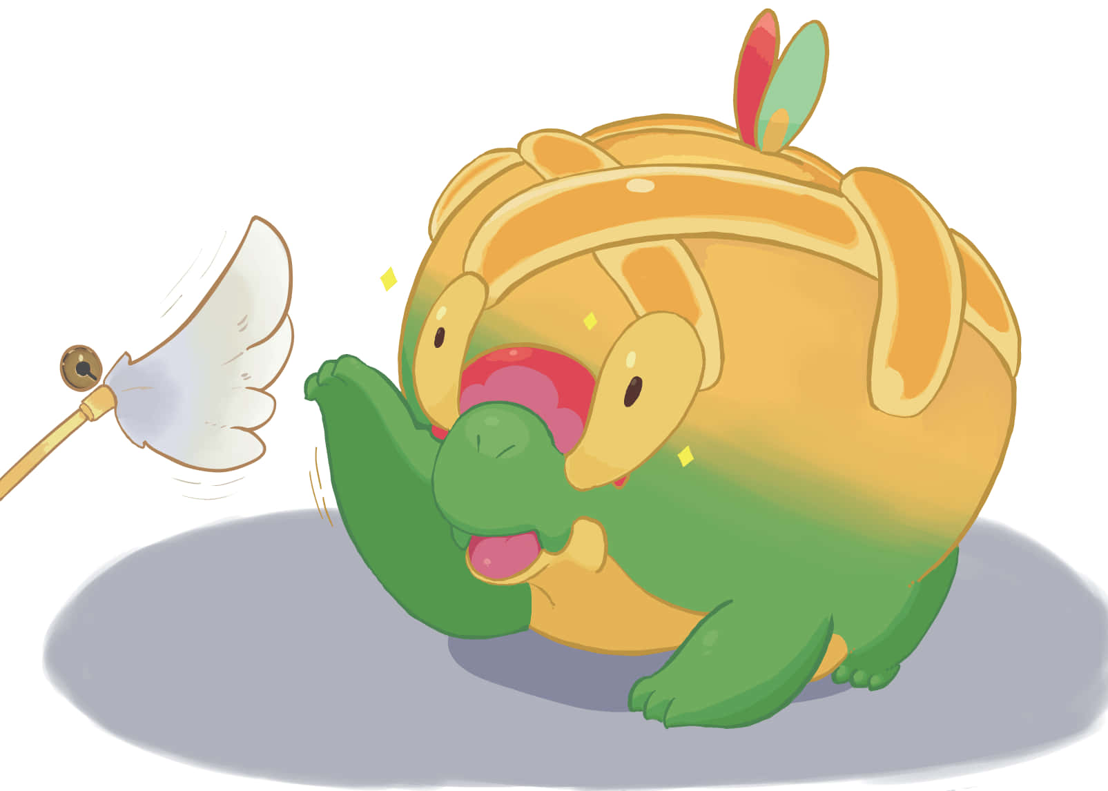 Uso Mzuri wa Pokémon Appletun Picha ya Ukuta