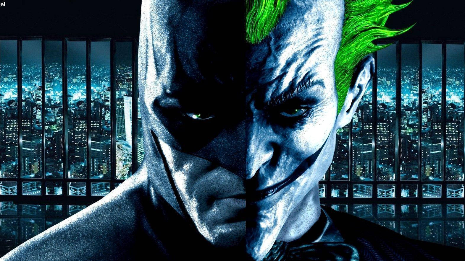 Uso wa Batman na Joker Picha ya Ukuta