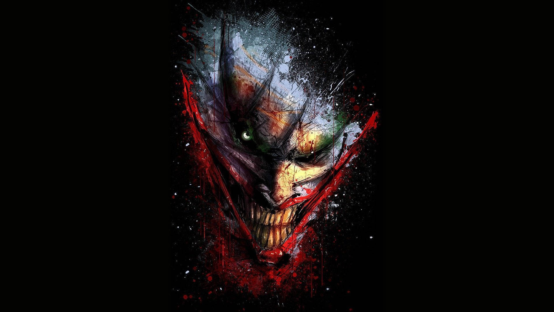 Uso wa Joker Uliovuliwa Ngozi Picha ya Ukuta