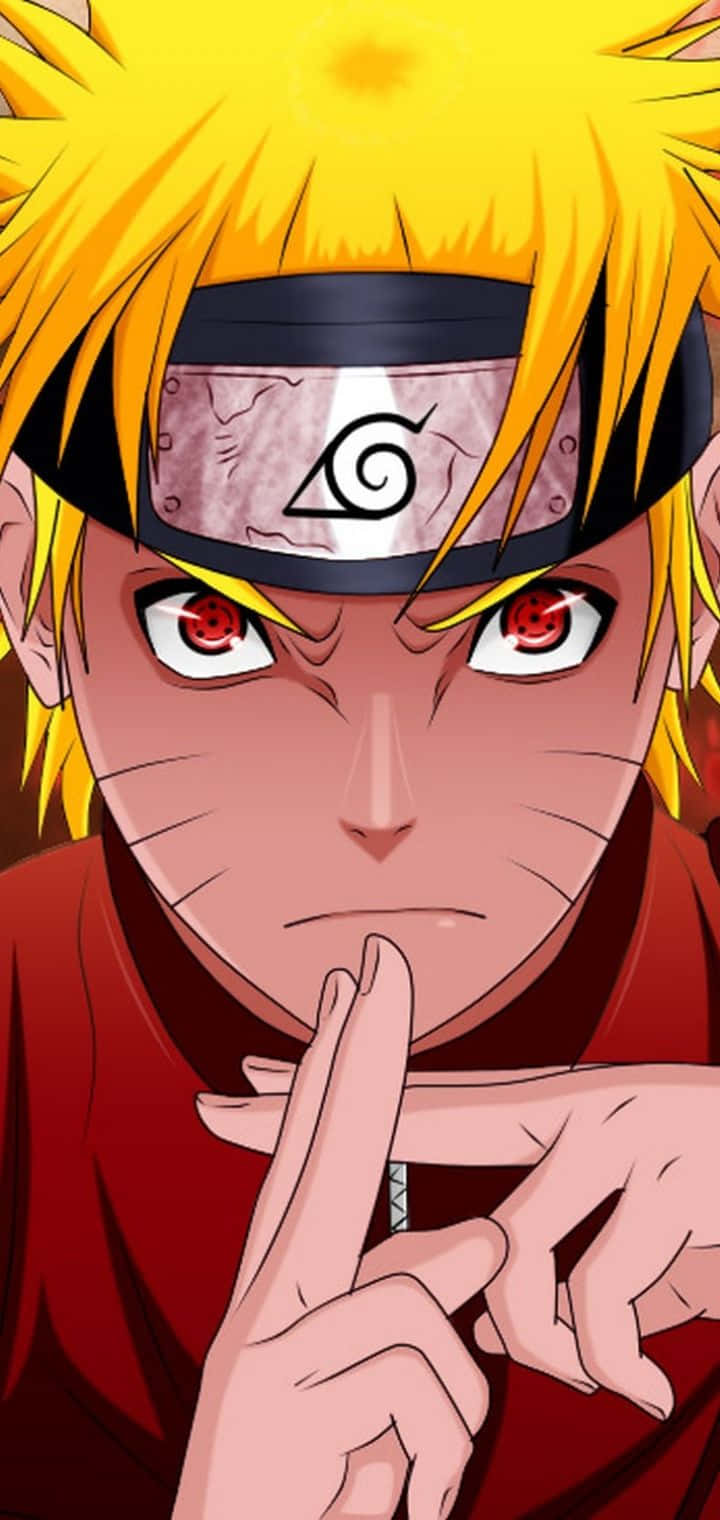 Uso wa Naruto Katika Umbo Kamili la Kyubi Picha ya Ukuta