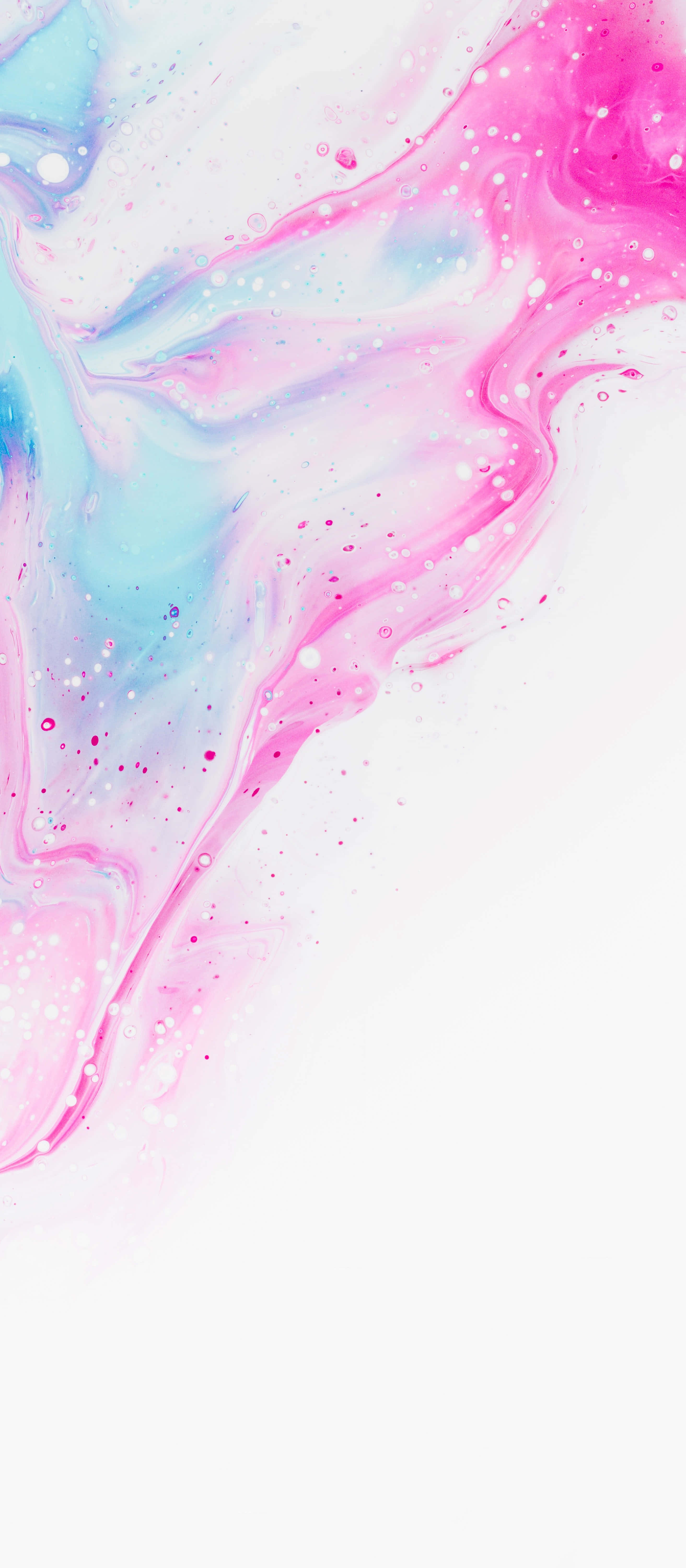 Usuli wa iPhone X wa Marumaru wa Pink na Bluu Picha ya Ukuta