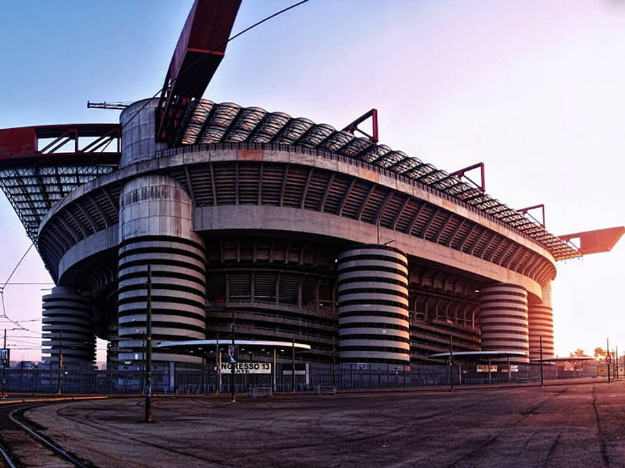 Uwanja wa San Siro huko Milan Picha ya Ukuta