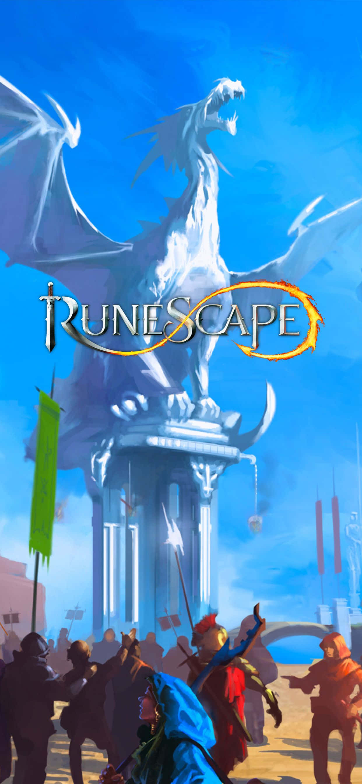 Pata uzoefu wa michezo ya kubahatisha kwa iPhone Xs Max na Runescape Picha ya Ukuta