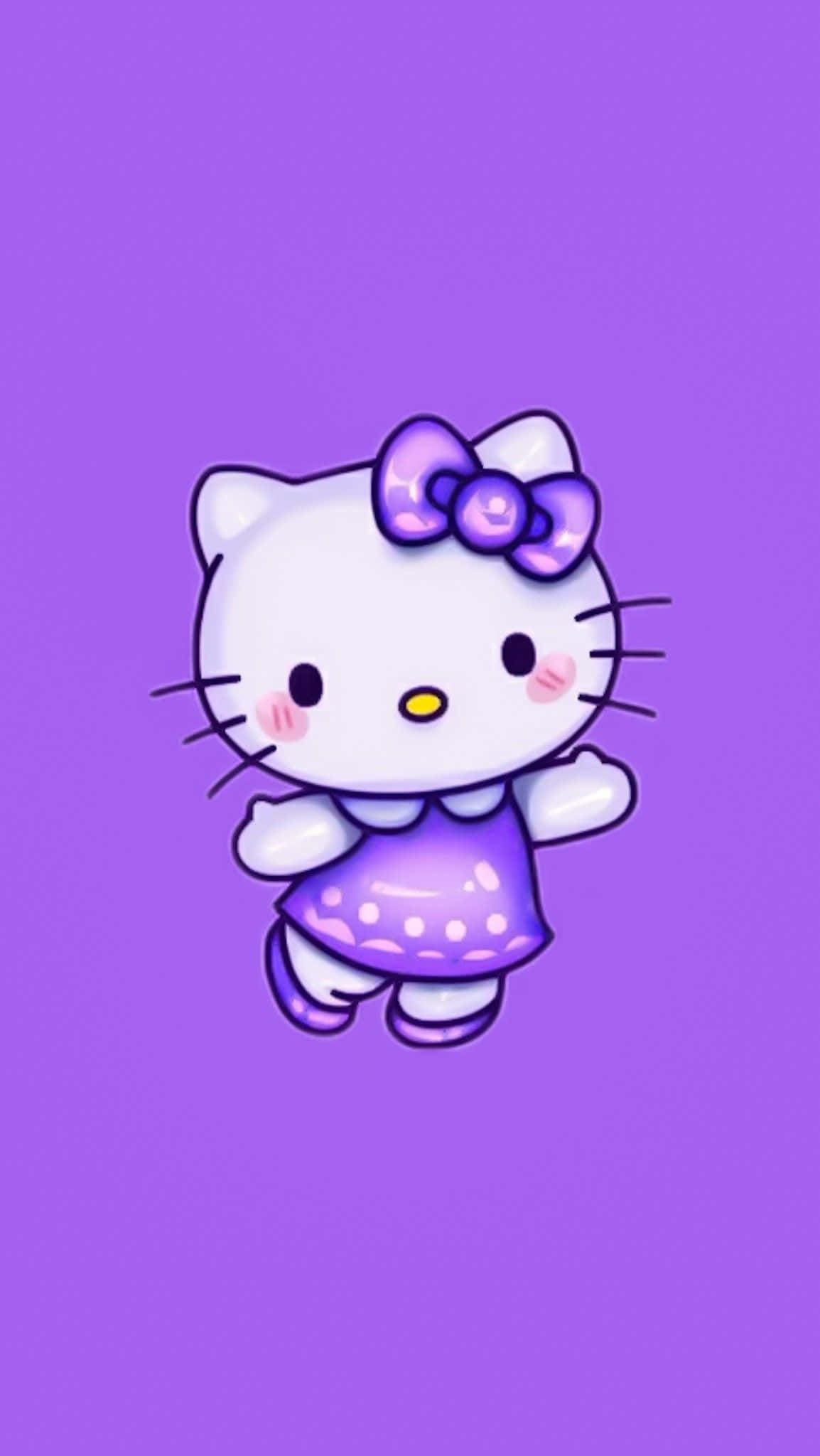Uzuri wa kupendeza na Hello Kitty! Picha ya Ukuta