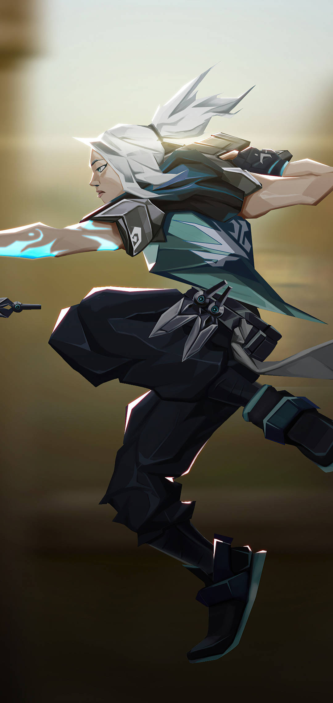 Valorant Jett Attacking Stance Picha ya Ukuta