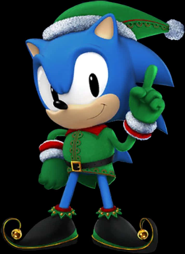 Vazi la Likizo la Sonic Picha ya Ukuta