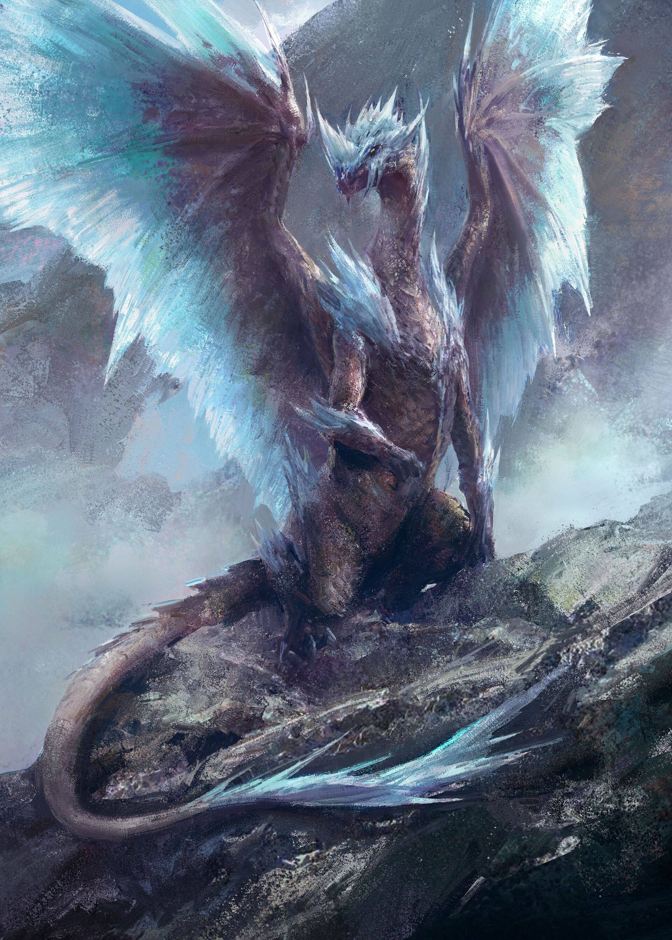 Velkhana Ice Dragon Picha ya Ukuta