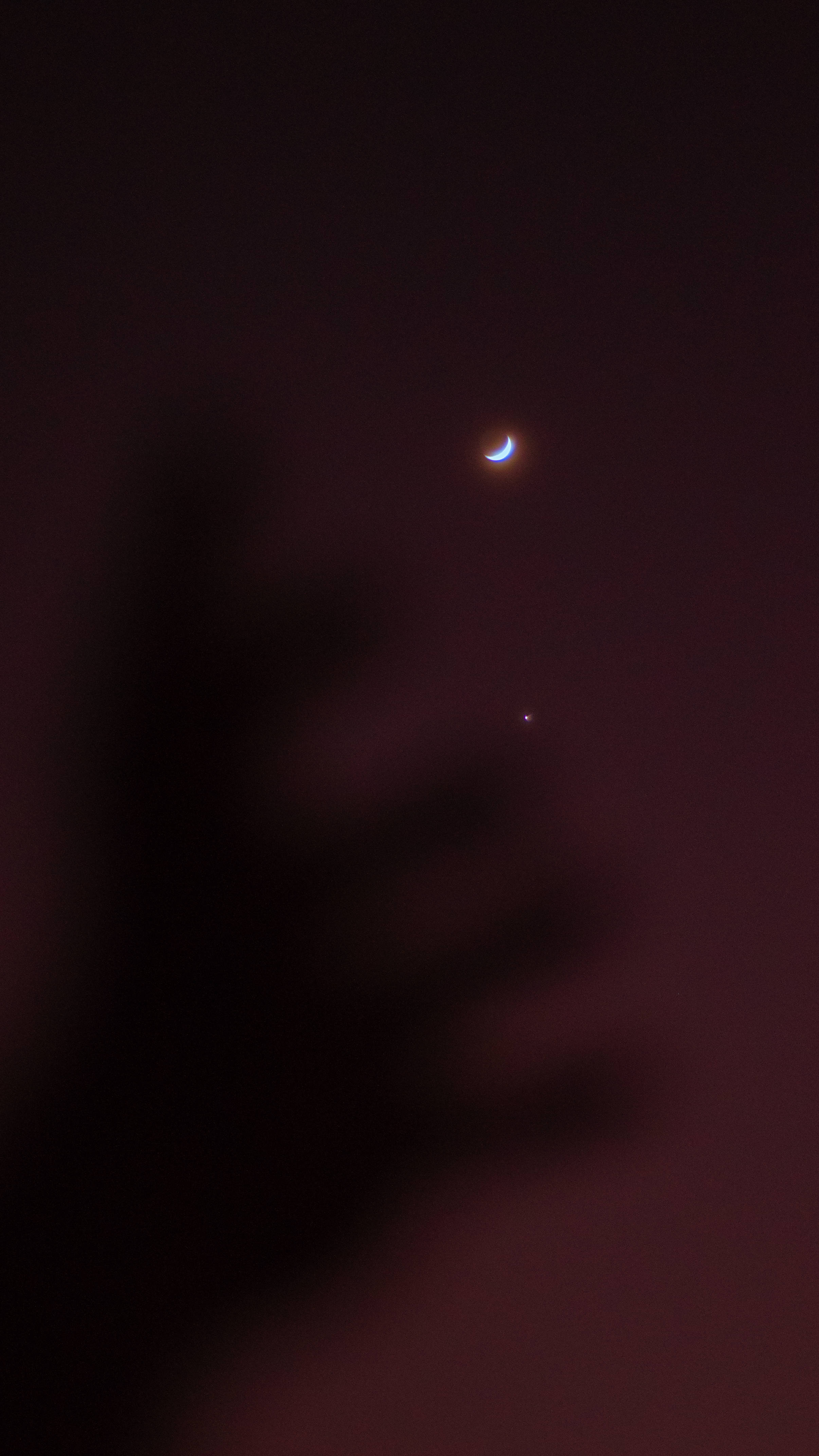 Venus na Mwezi wa Jamali Picha ya Ukuta