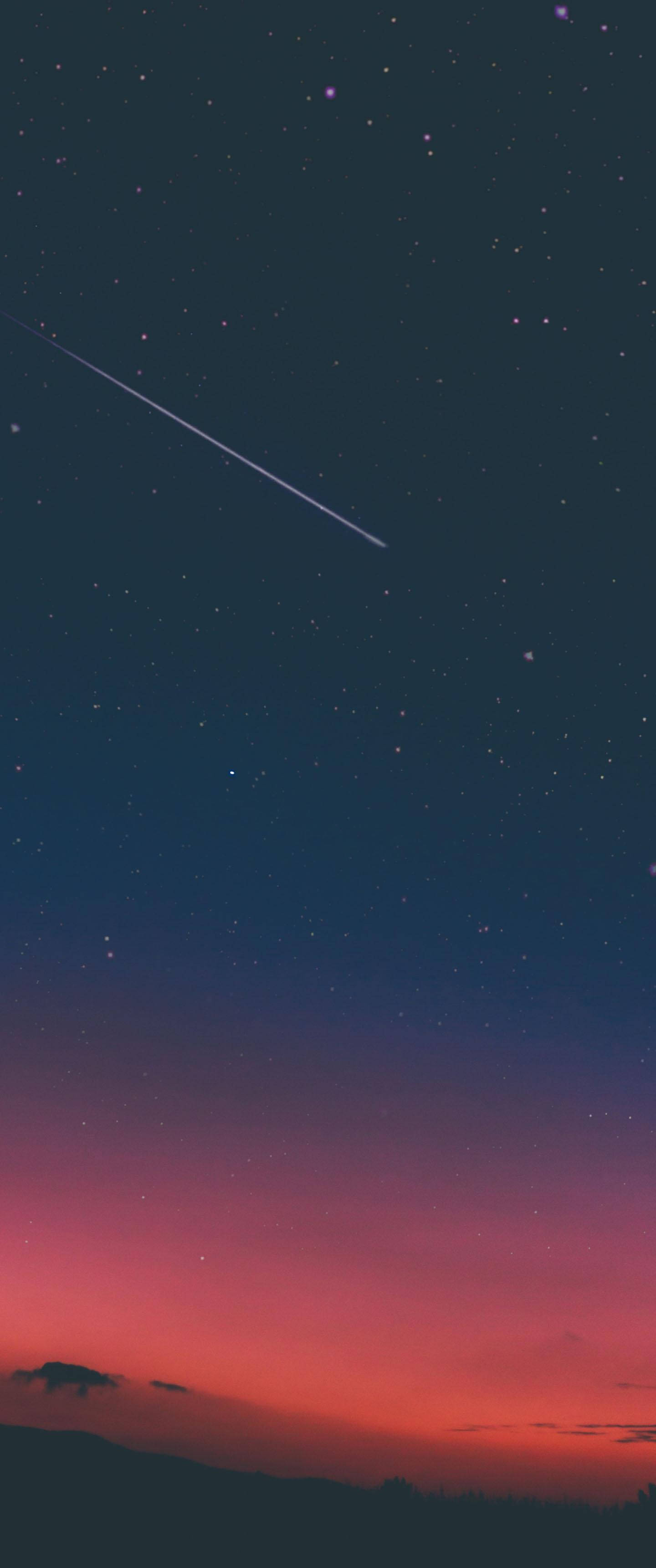 Vertical Falling Star Picha ya Ukuta