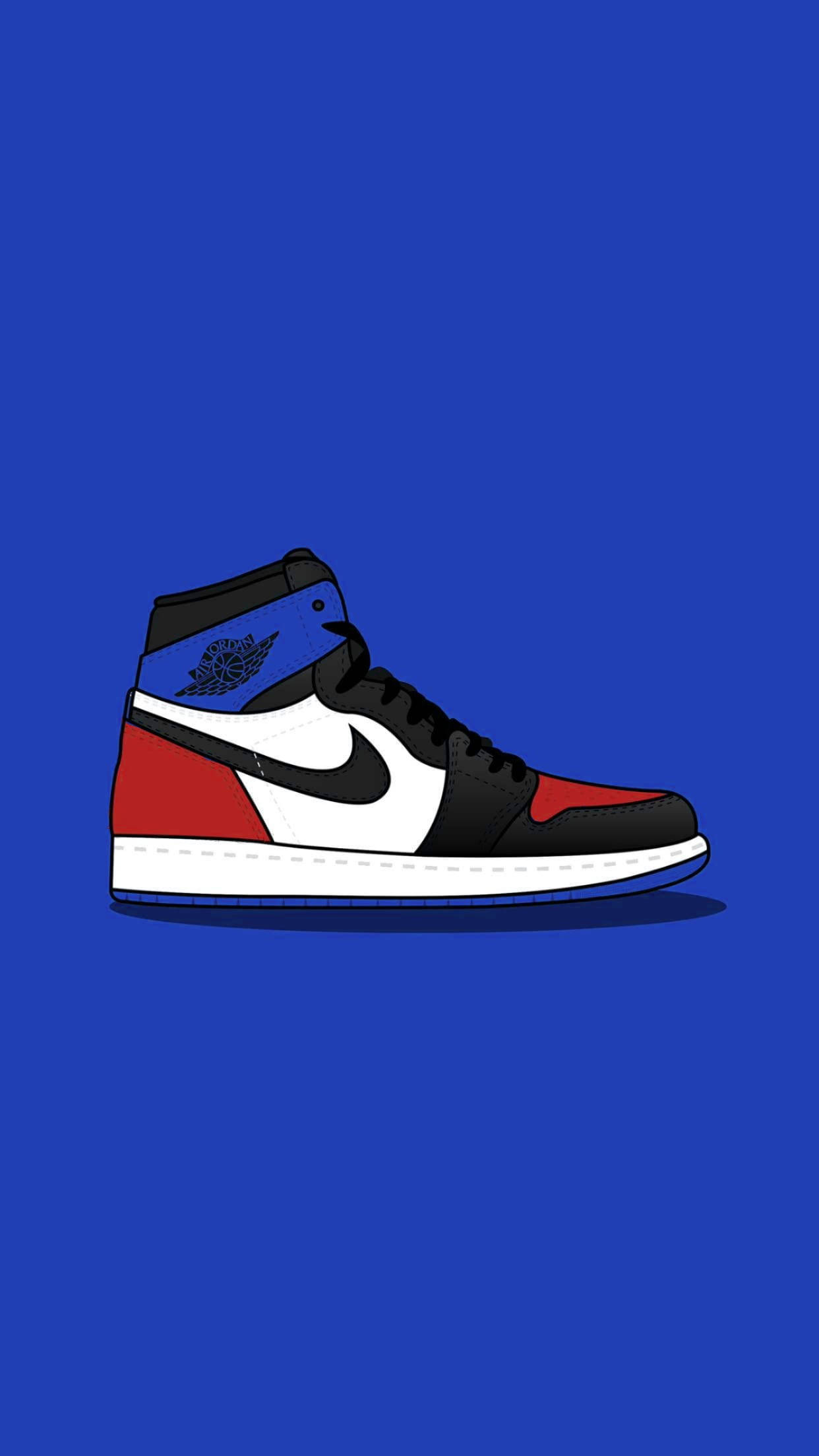 Viatu vya Nike Kikempeni Samawati Picha ya Ukuta