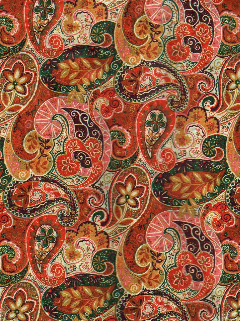 Vibandiko la Boho la Prints za Paisley Picha ya Ukuta