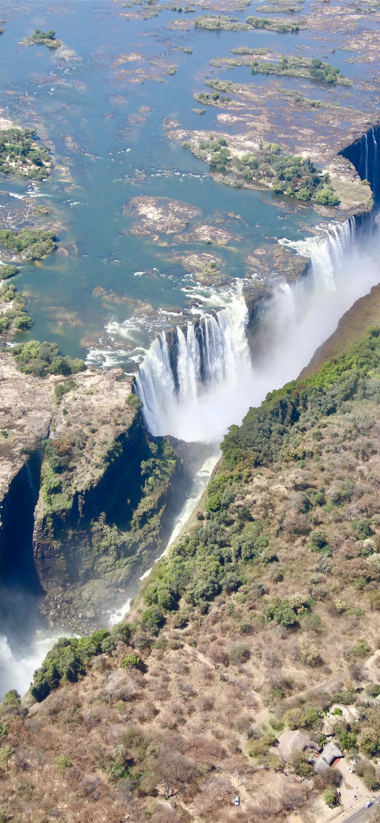 Mchoro wa Juu wa Victoria Falls Picha ya Ukuta