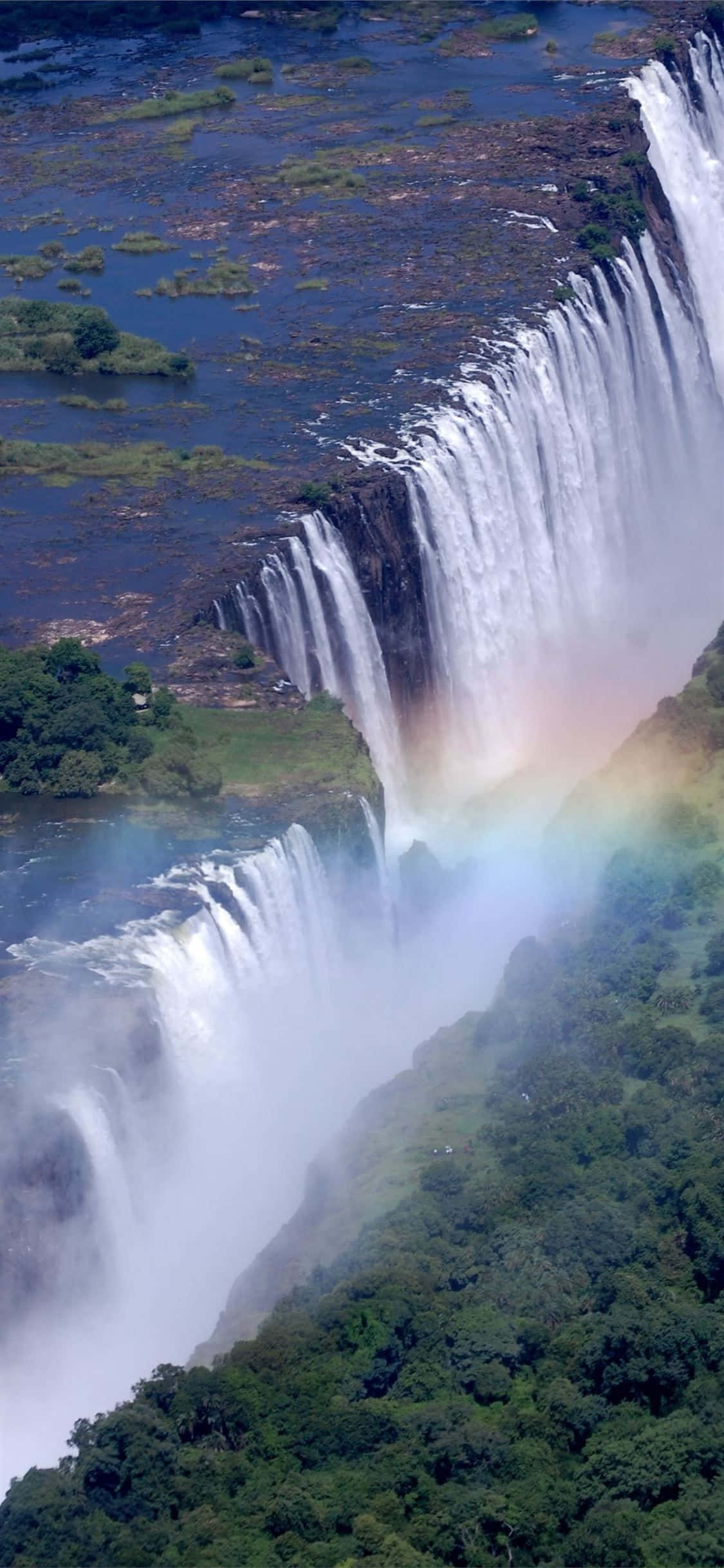 Victoria Falls katika Livingstone Zambia Picha ya Ukuta