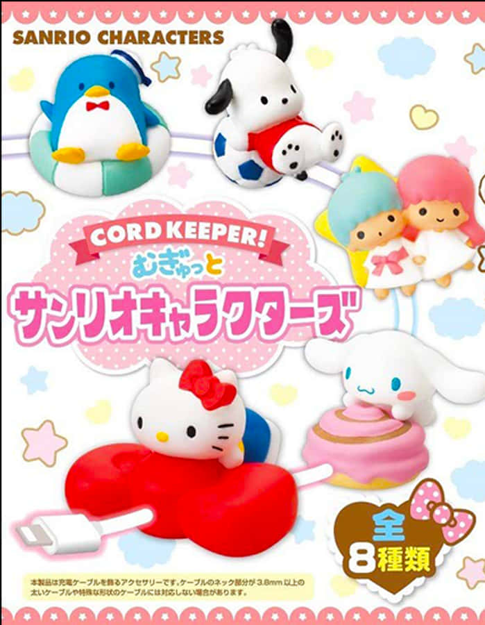 Vifunga Kamba za Wahusika wa Sanrio Picha ya Ukuta