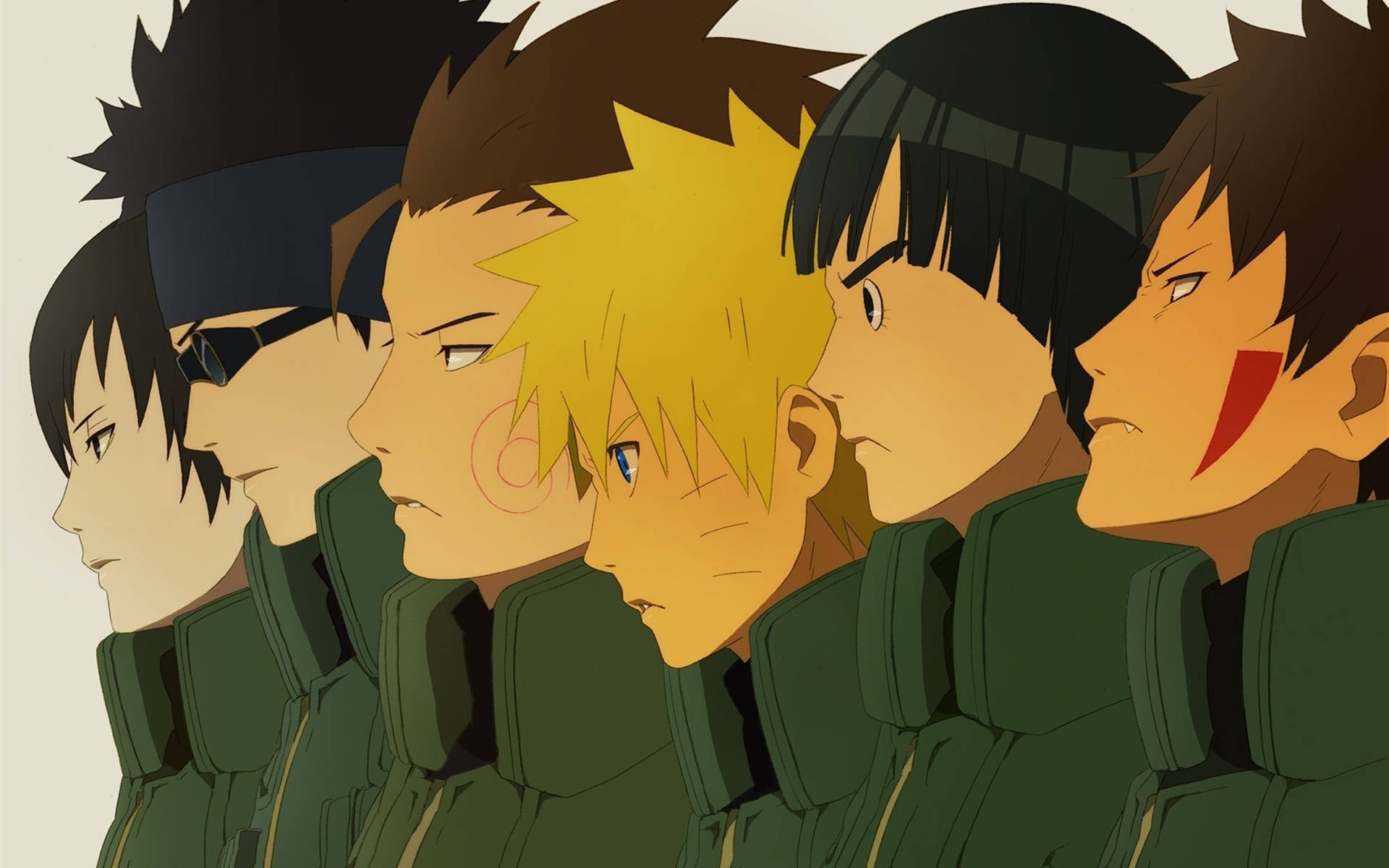 Vijana wa Ninja Wahusika wa Naruto Picha ya Ukuta