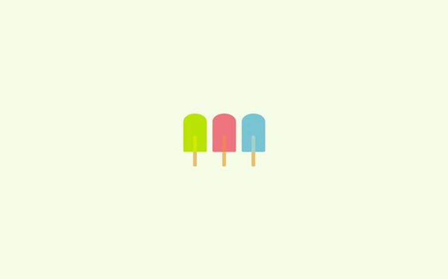 Vijiti vya Popsicle vya Urembo wa Kimaadili Picha ya Ukuta