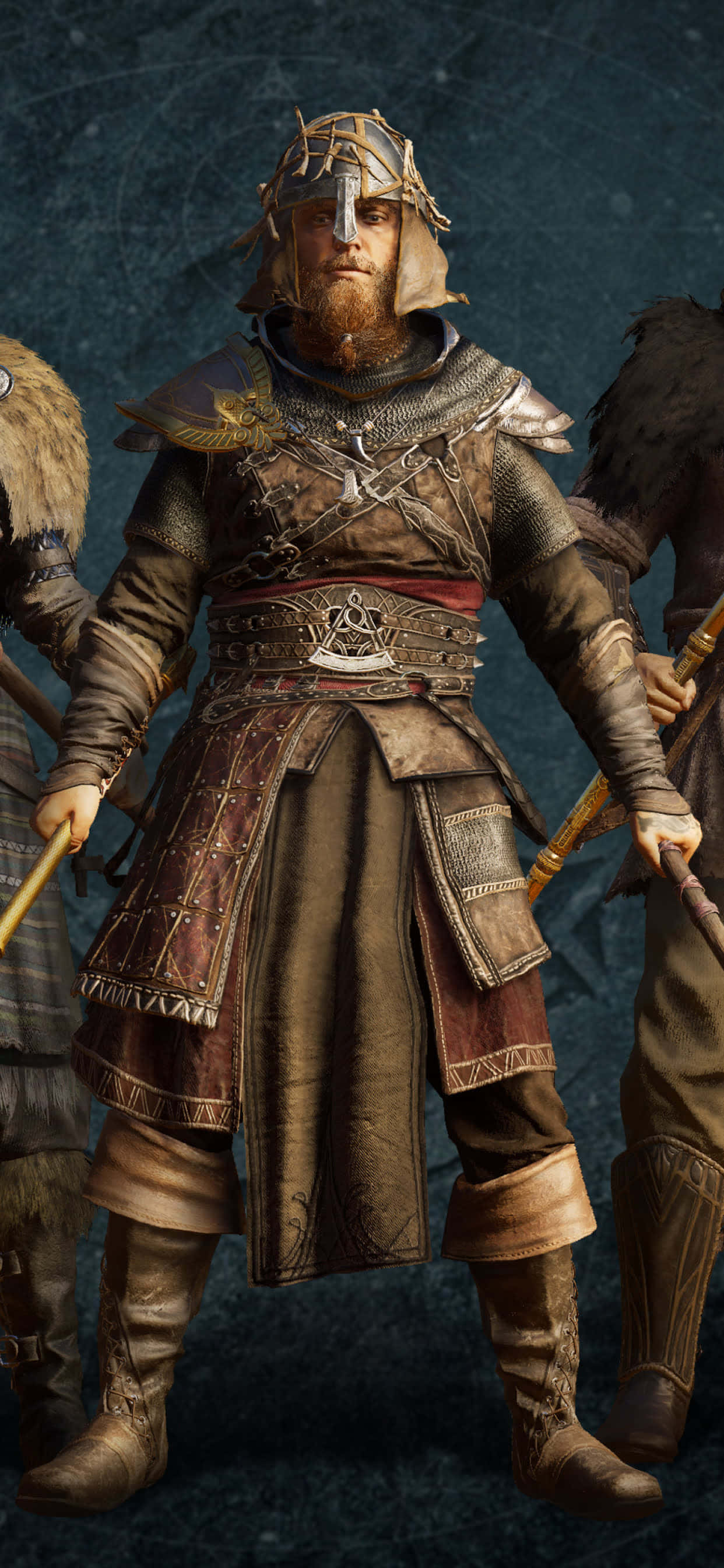 Vikings iPhone Xs Max Assassin's Creed Valhalla Background Picha ya Ukuta