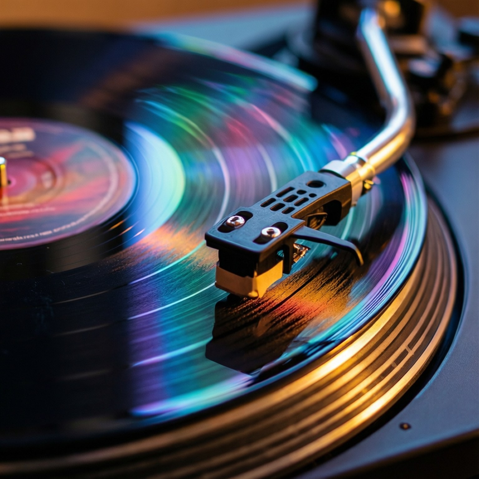 Vinyl Inayozunguka Makro Picha ya Ukuta