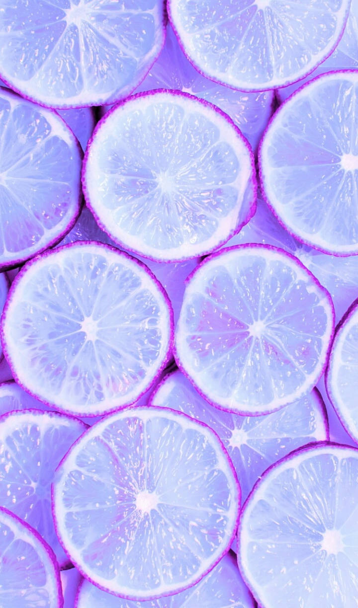 Vipande vya Ndimu Zambarau Pastel Tumblr Picha ya Ukuta