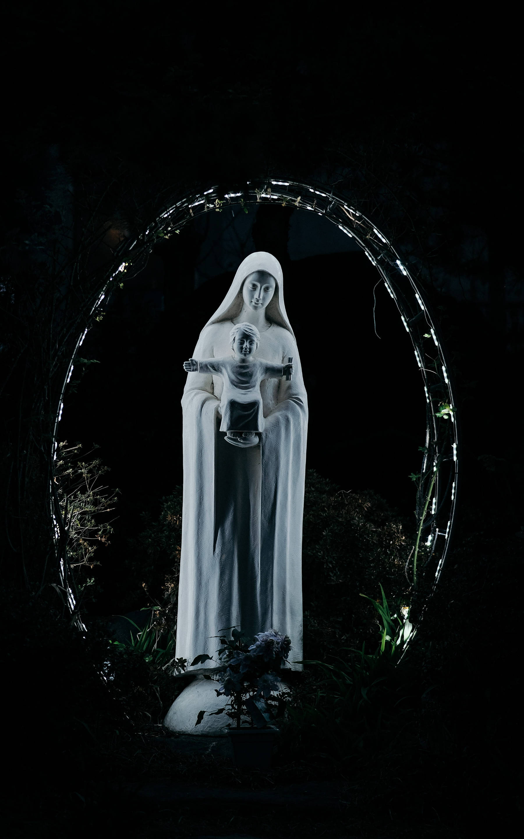 Virgin Mary Catholic Grotto Picha ya Ukuta