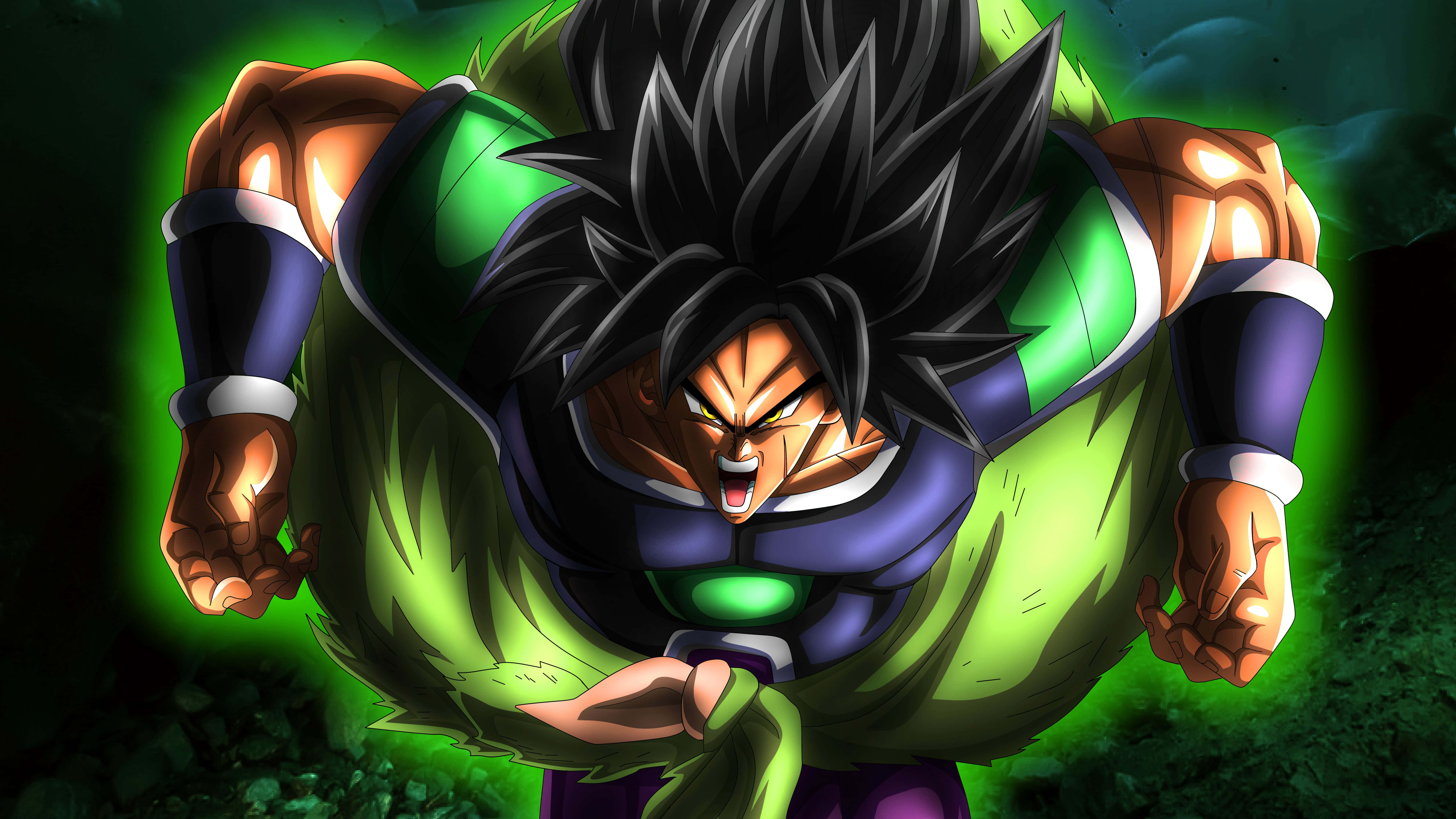 Vita iliyosubiriwa kwa muda mrefu kati ya Goku na Broly inawasili katika Dragon Ball Super Broly Picha ya Ukuta