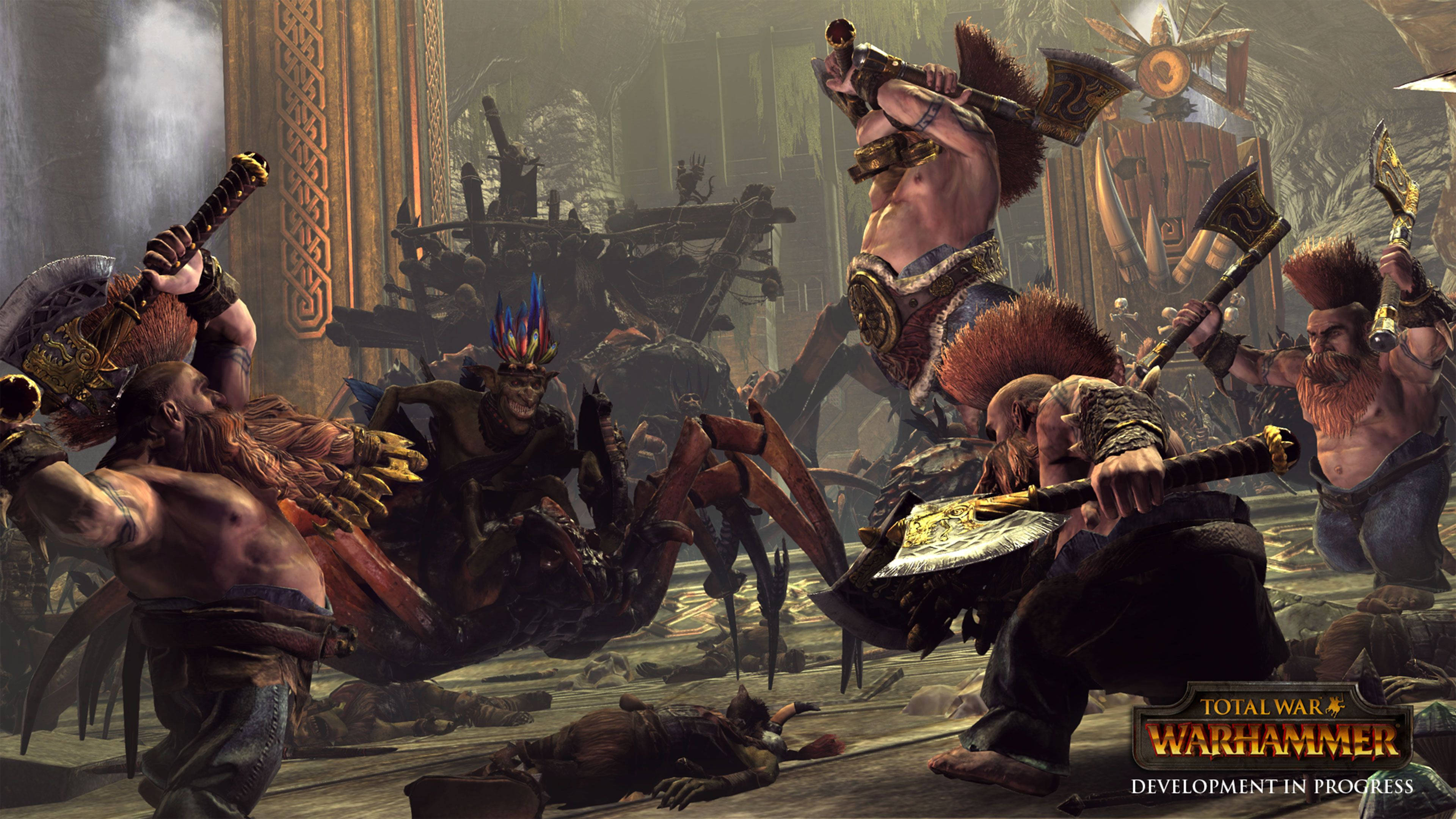 Vita Jumla Warhammer Majitu Wakipambana na Mabwibwi Picha ya Ukuta