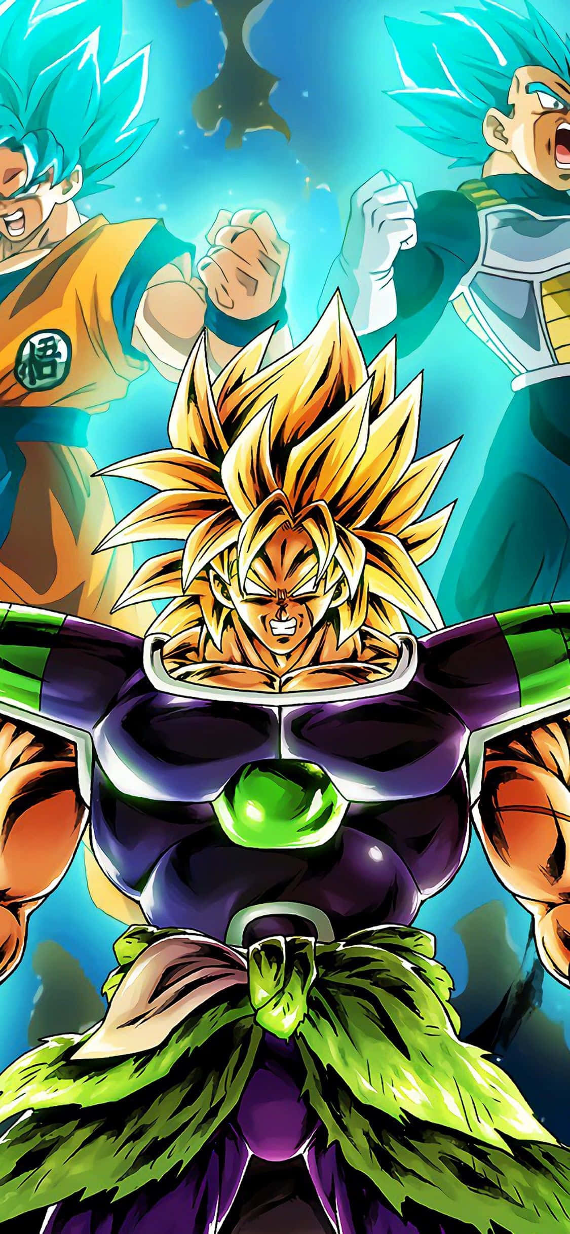 Vita vikali: Goku na Vegeta Picha ya Ukuta