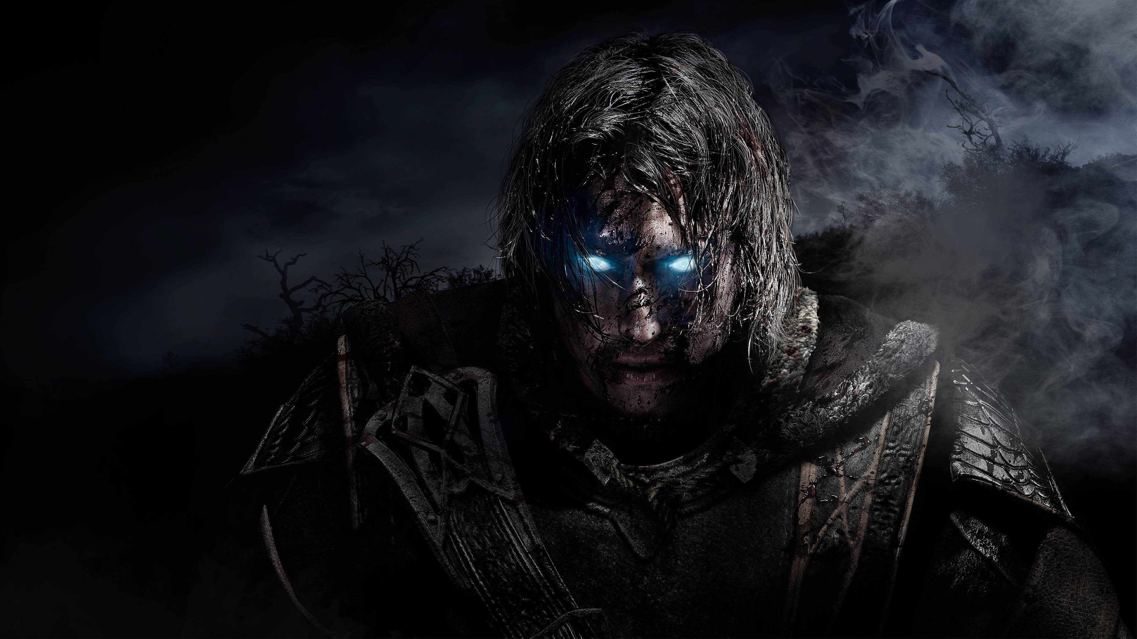 Vivuli vya Mordor 8K Michezo ya Kubahatisha Picha ya Ukuta