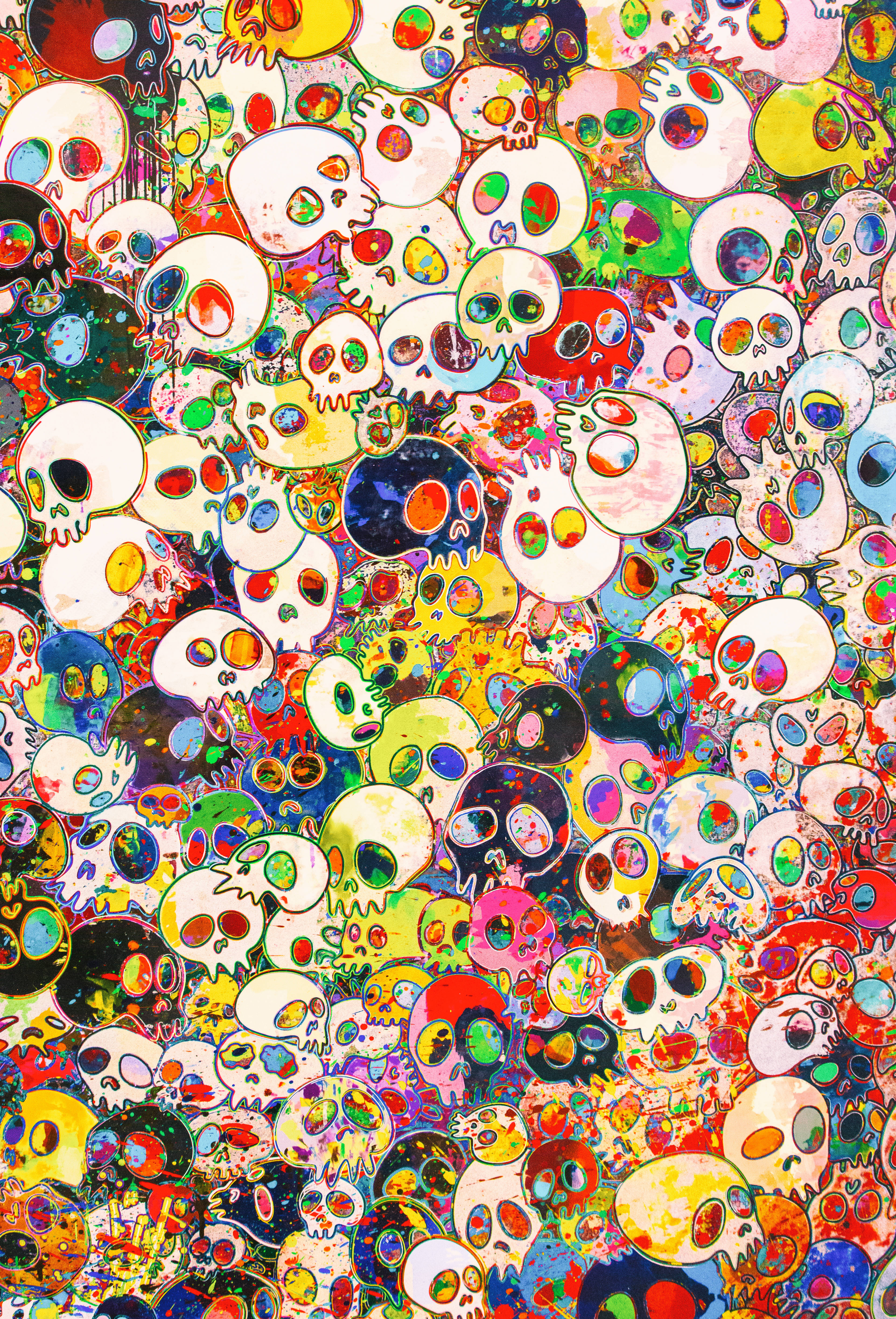 Vivuli vya Takashi Murakami Kubwa 4K Picha ya Ukuta