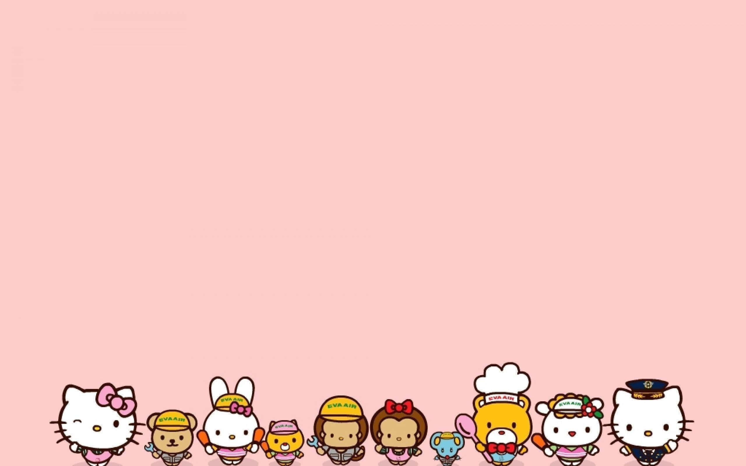 Wacha dunia itabasamu na Sanrio! Picha ya Ukuta