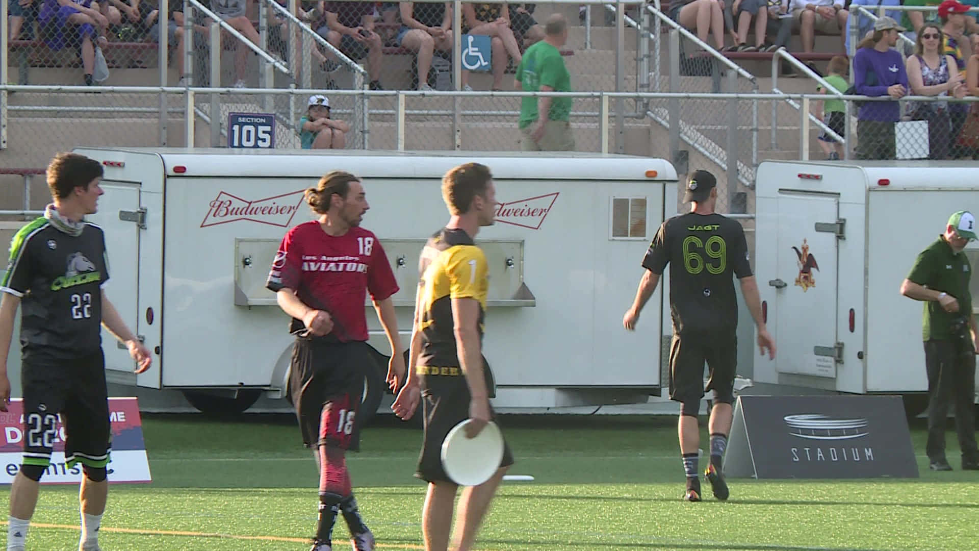 Wachezaji Nyota Wote AUDL 1920x1080 Mandharinyuma ya Ultimate Frisbee Picha ya Ukuta