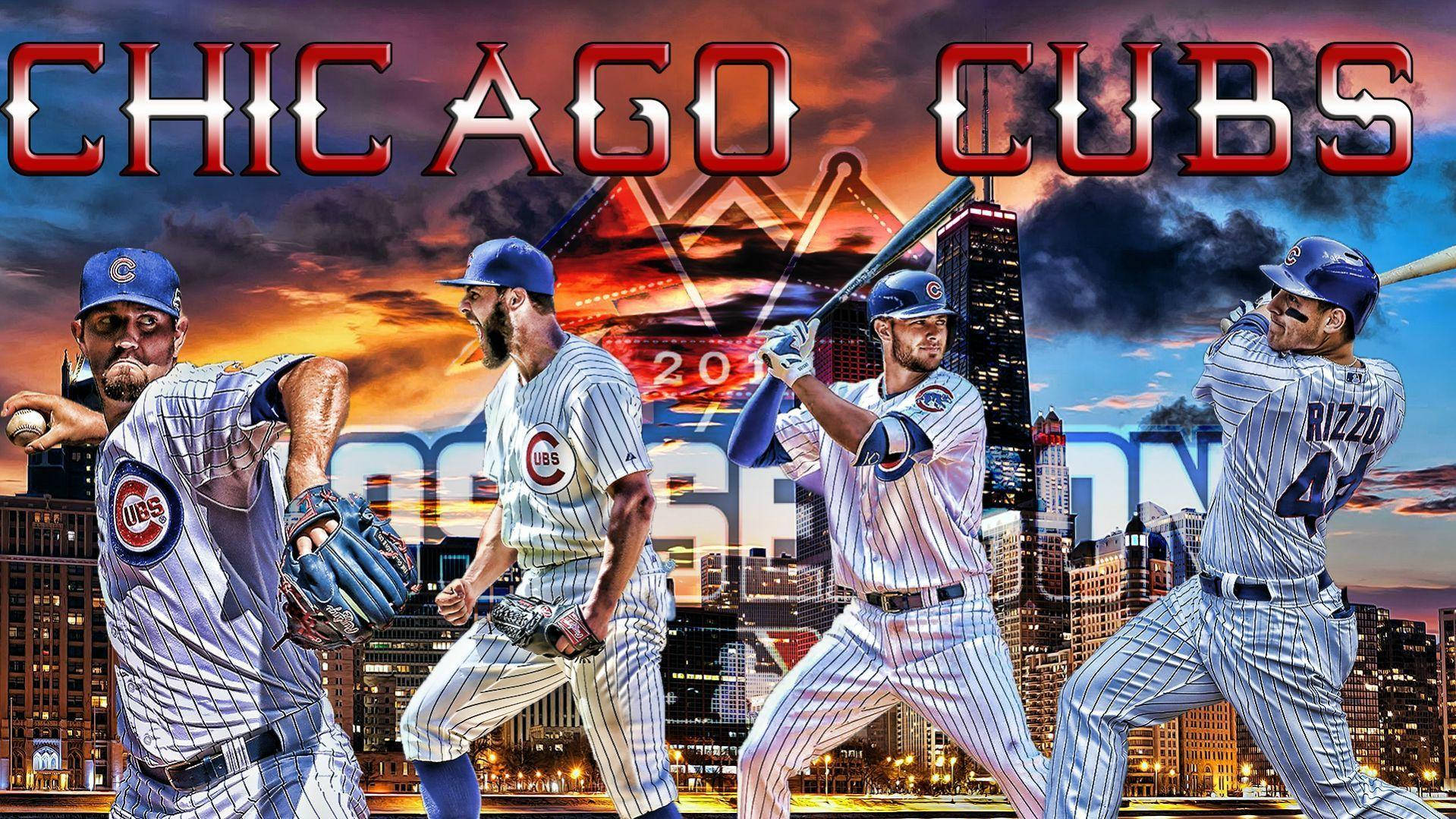 Wachezaji wa Anthony Rizzo wa Chicago Cubs Picha ya Ukuta
