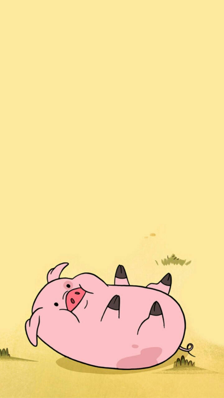 Waddles Chini Juu Picha ya Ukuta