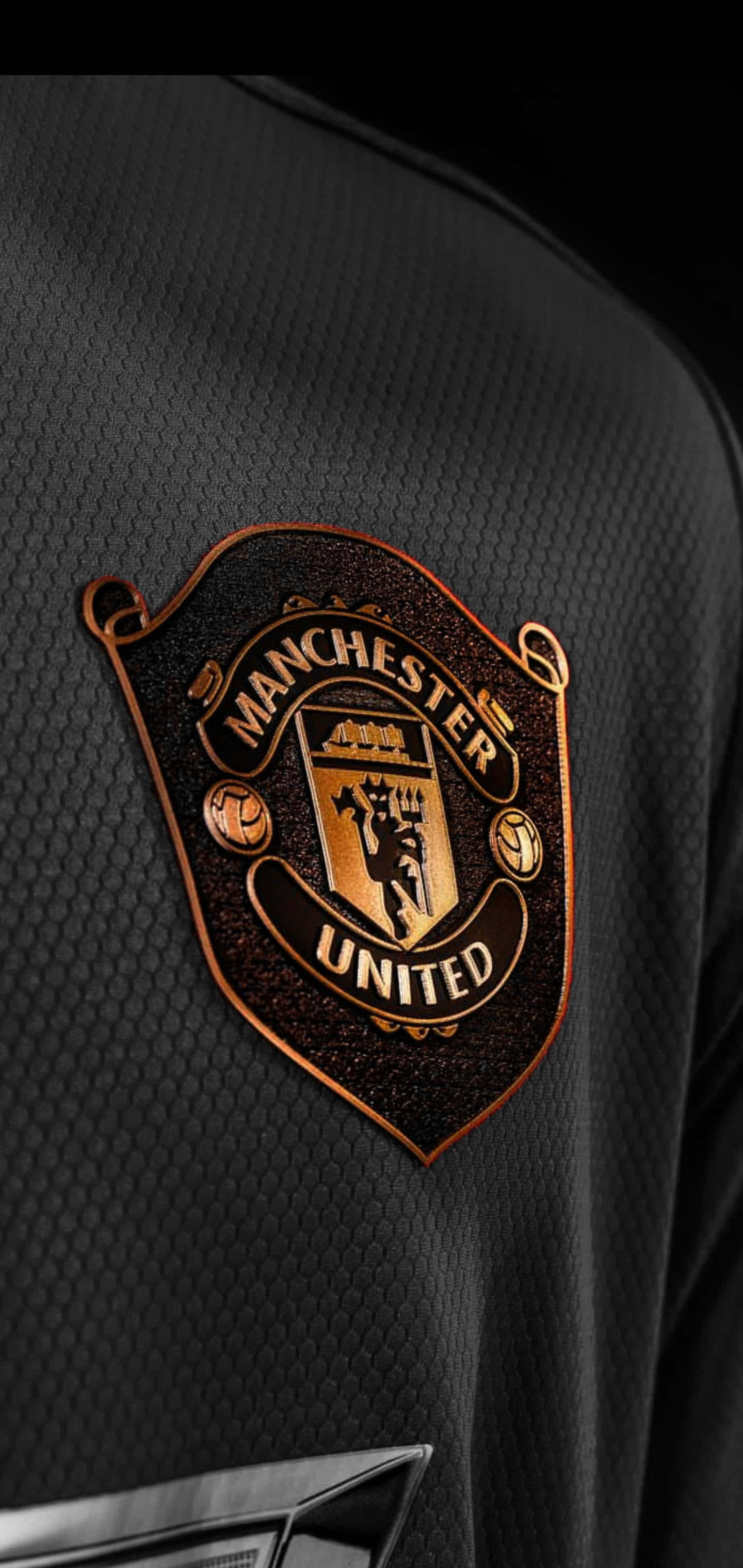Wafuasi wa Manchester United Wanaonyesha Simu zao Picha ya Ukuta