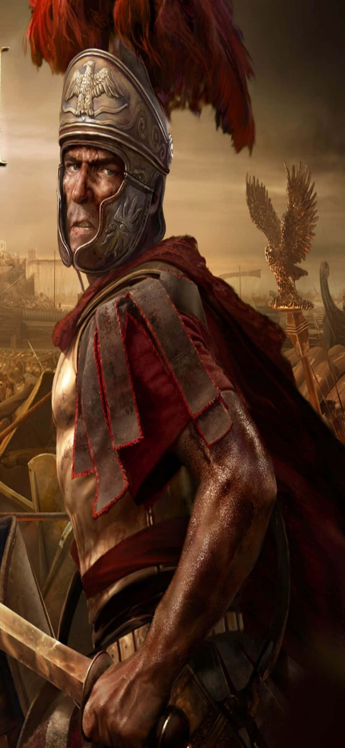 Waging Epic battles in Total War Rome 2 on the iPhone Xs Picha ya Ukuta