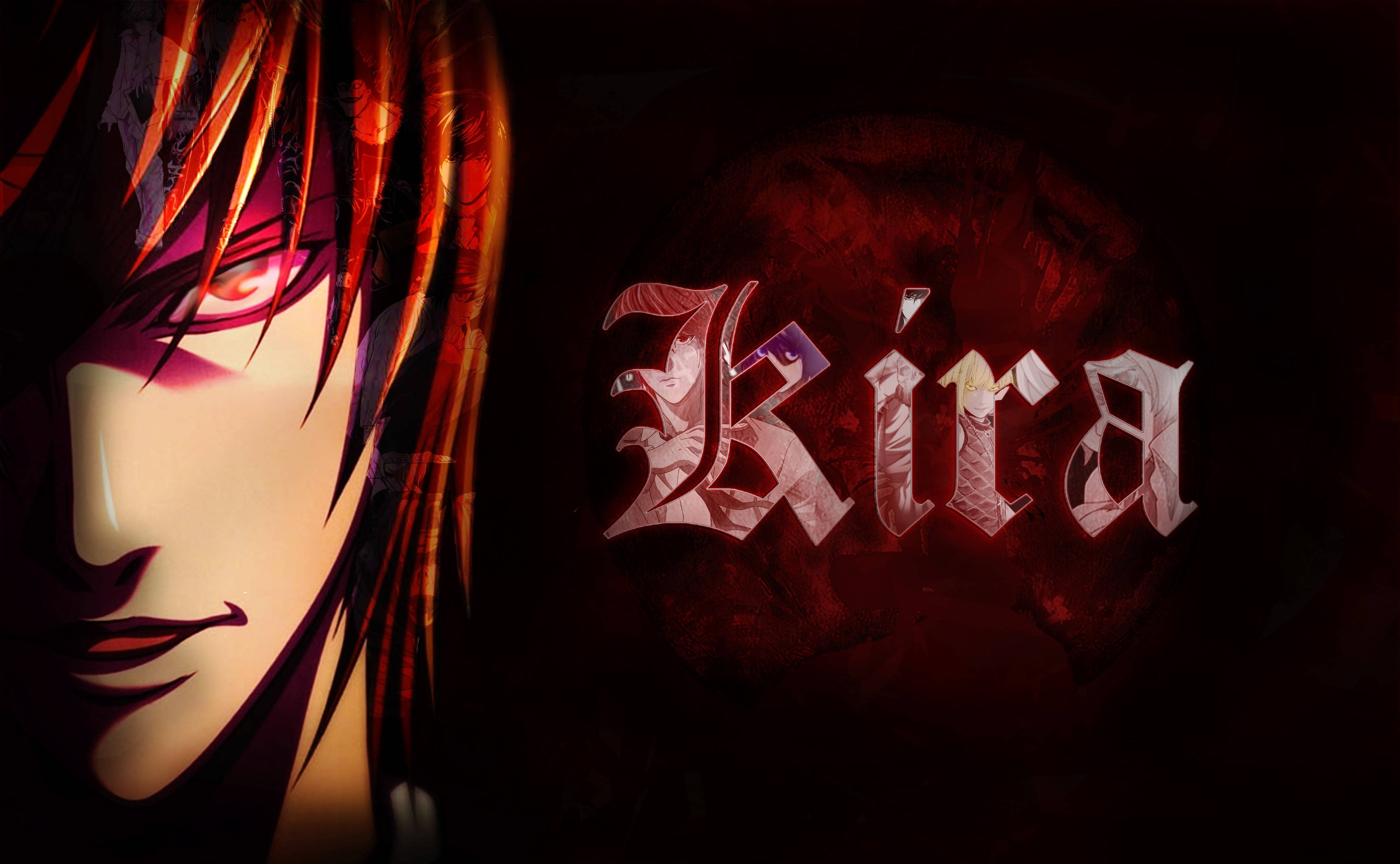 Wahusika wa Anime Death Note Picha ya Ukuta