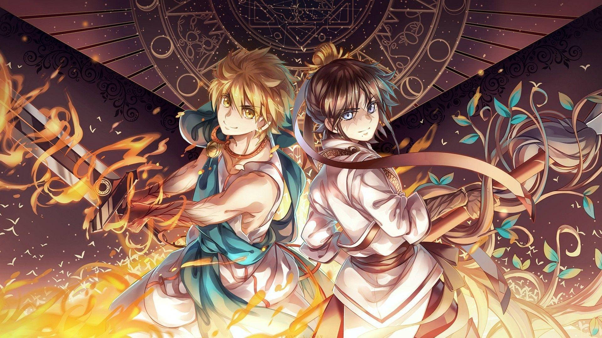 Wahusika wa Anime Magi Picha ya Ukuta