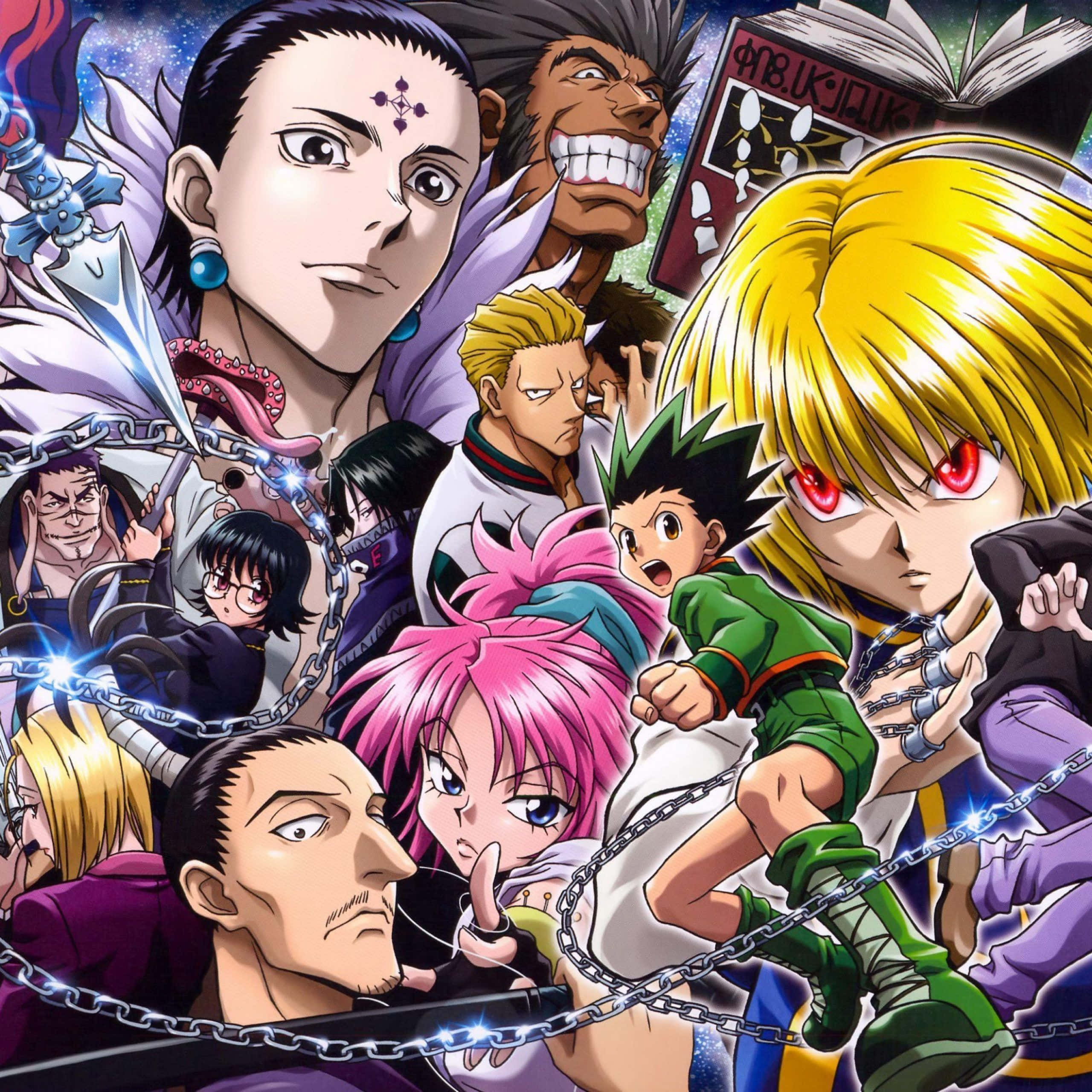 Wahusika wa Anime Wapaa Angani Picha ya Ukuta