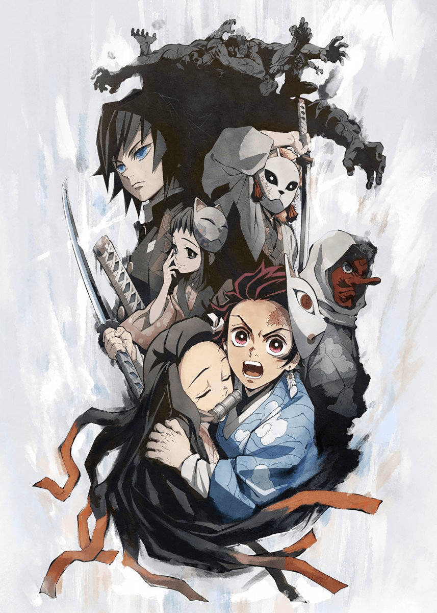 Wahusika wa Demon Slayer Tanjiro Picha ya Ukuta